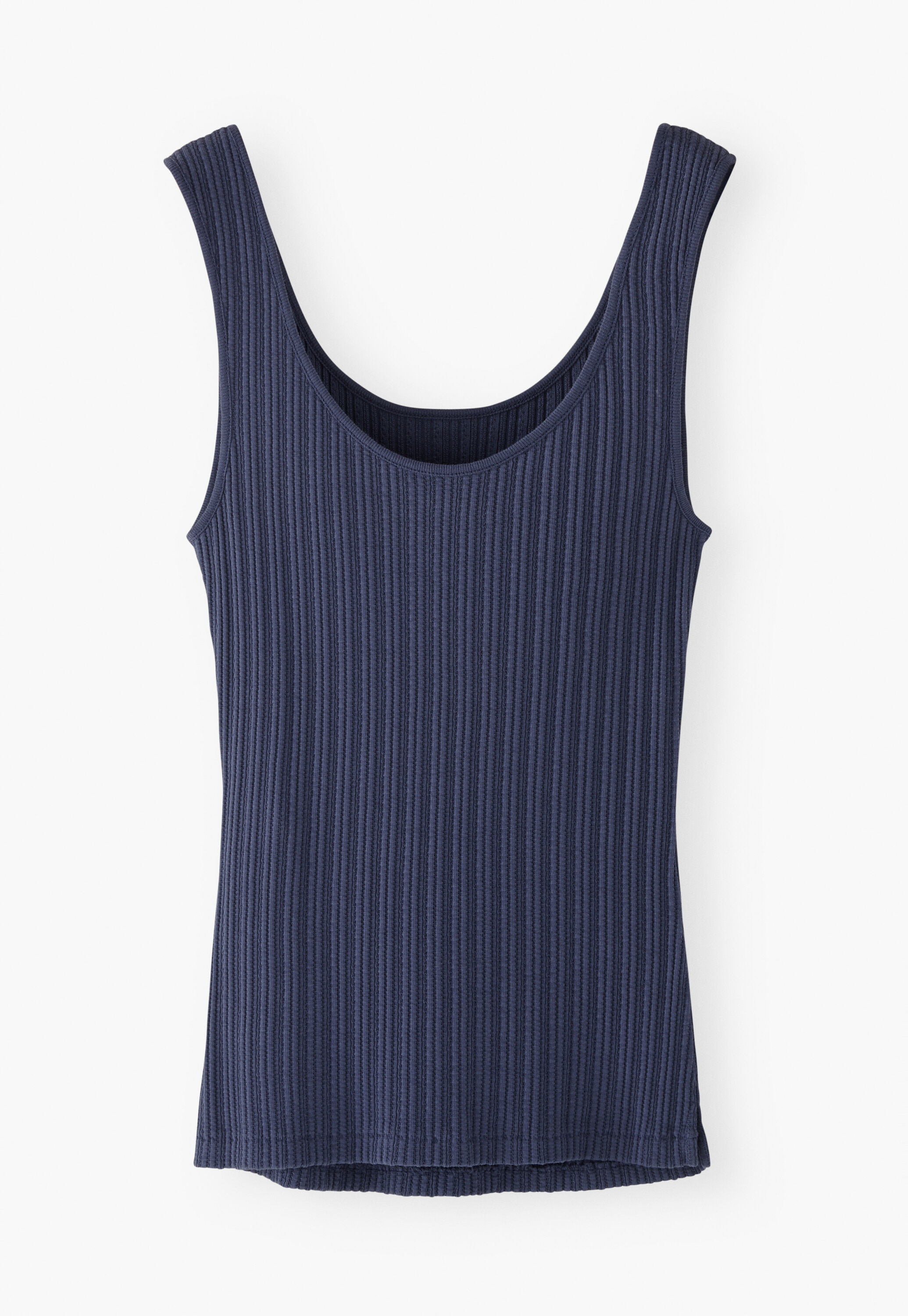 Lace-rib vest