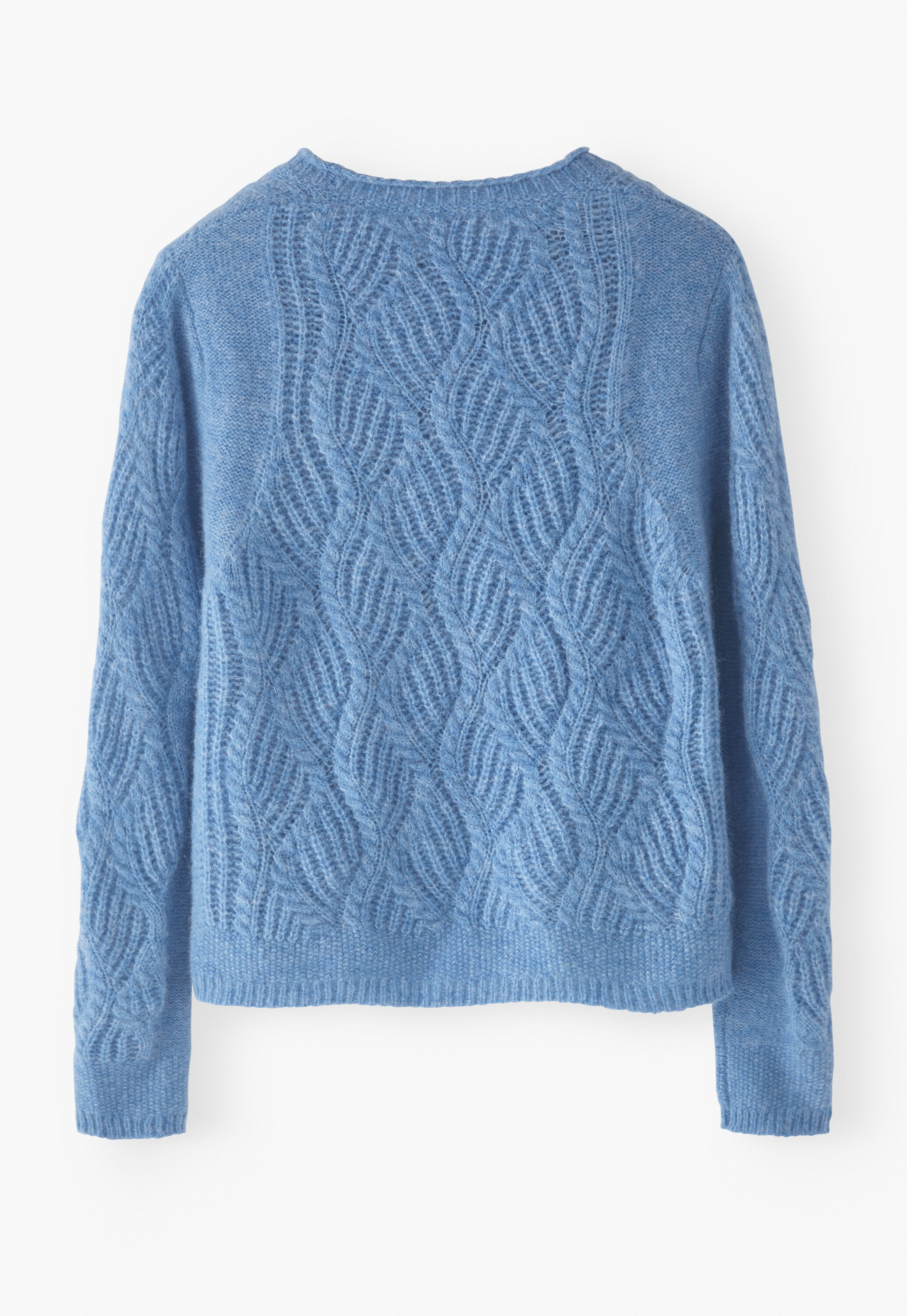 Wave-stitch sweater