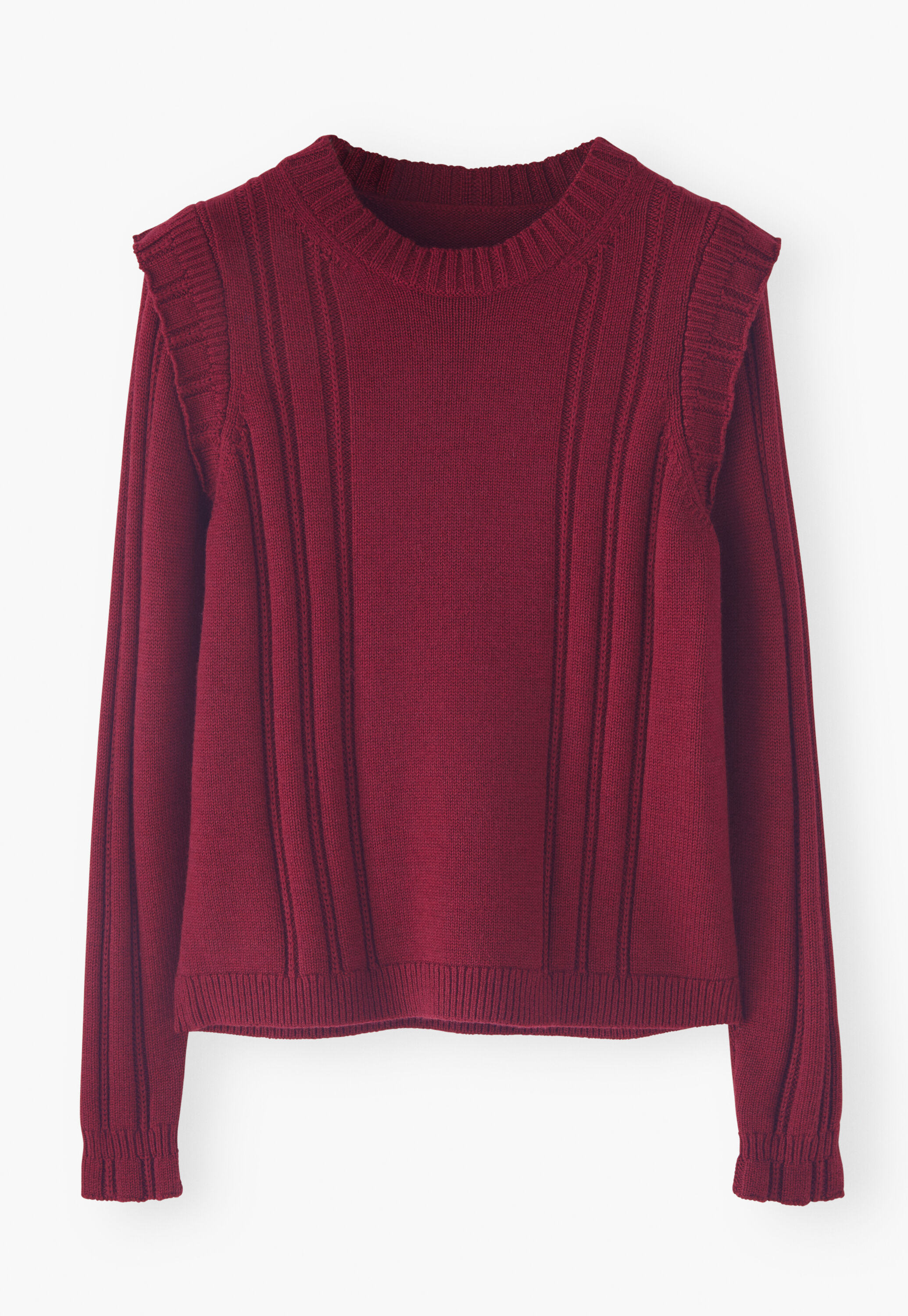 Rib-stitch sweater