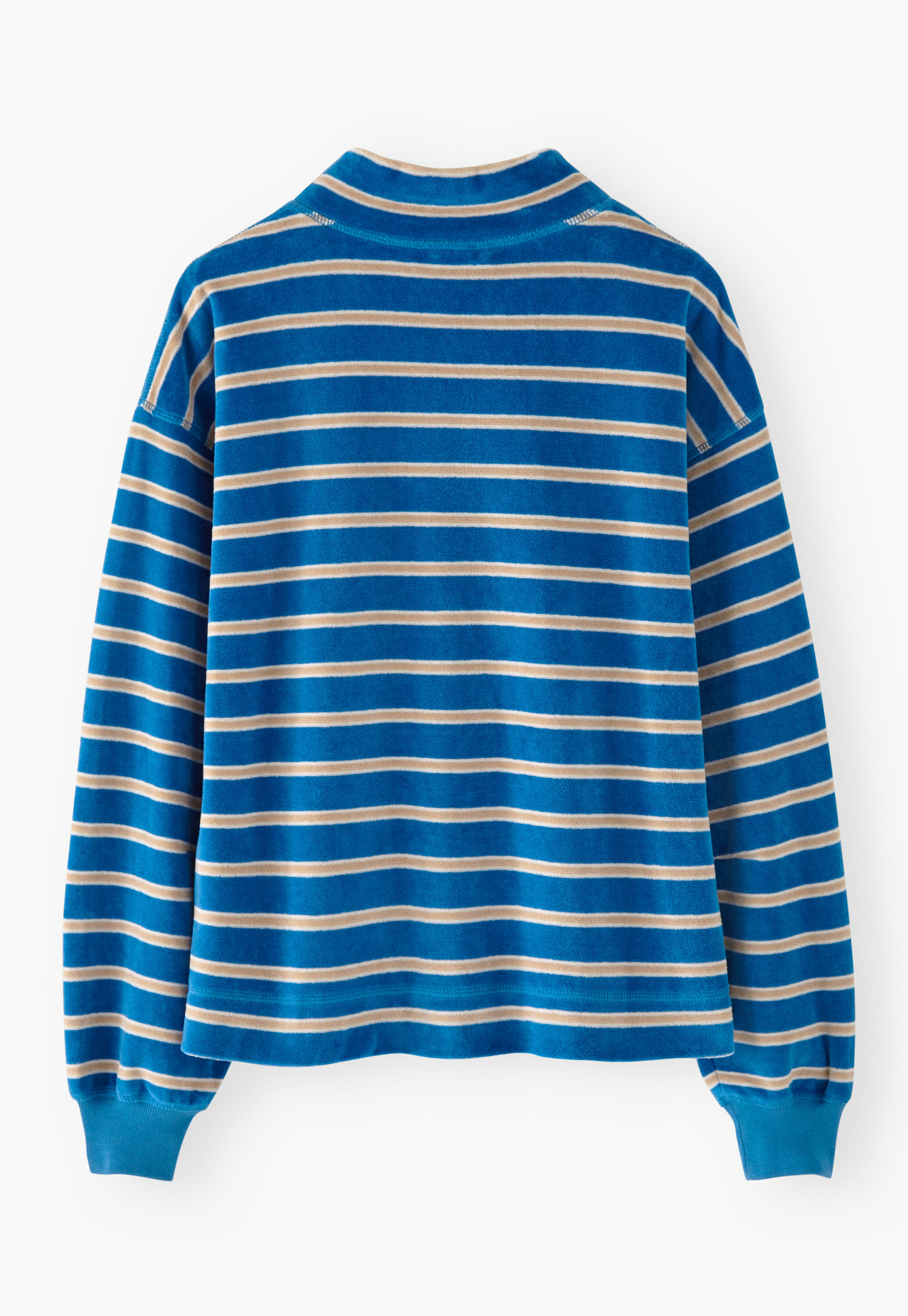 Velour striped top