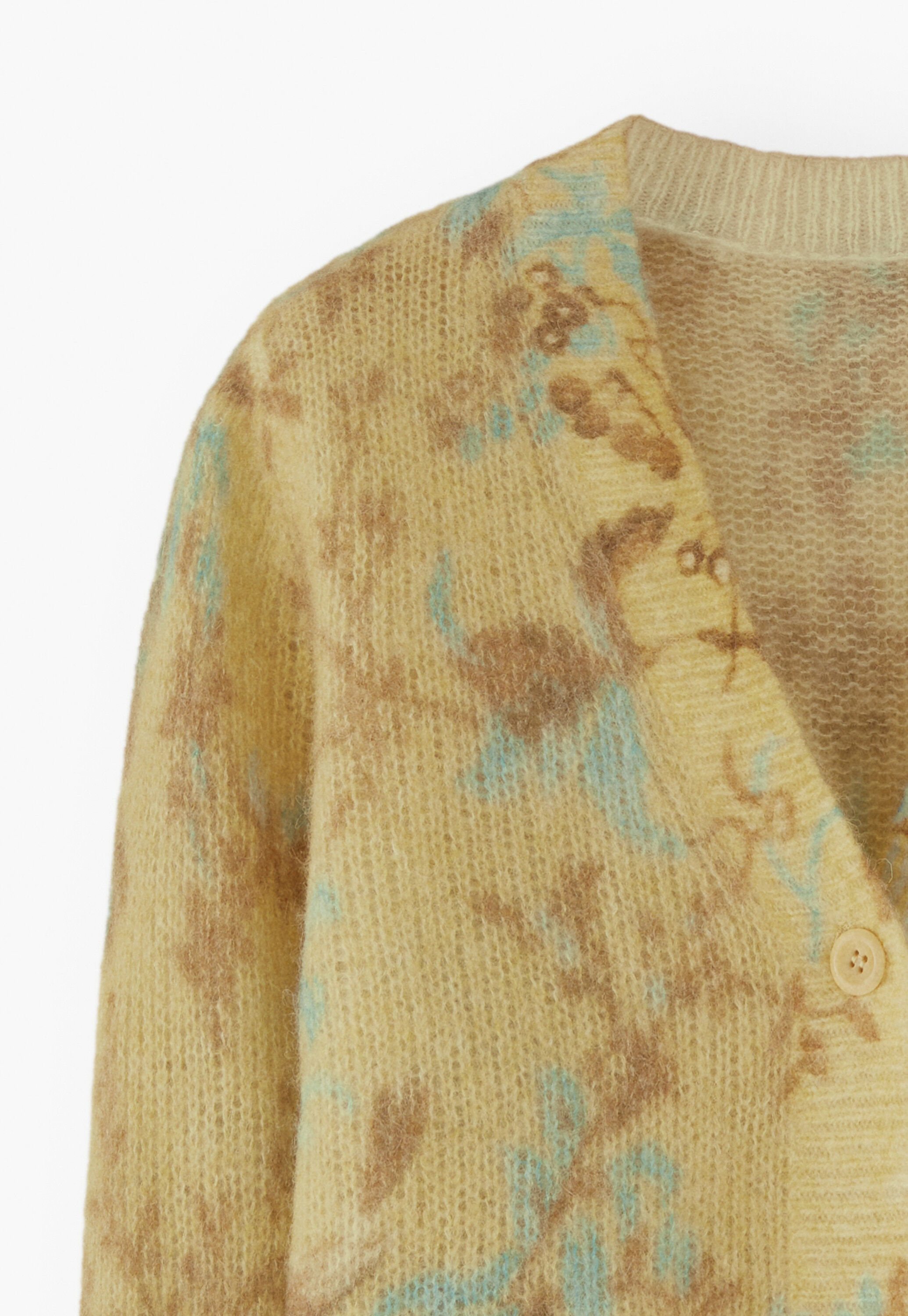 Printed cardigan