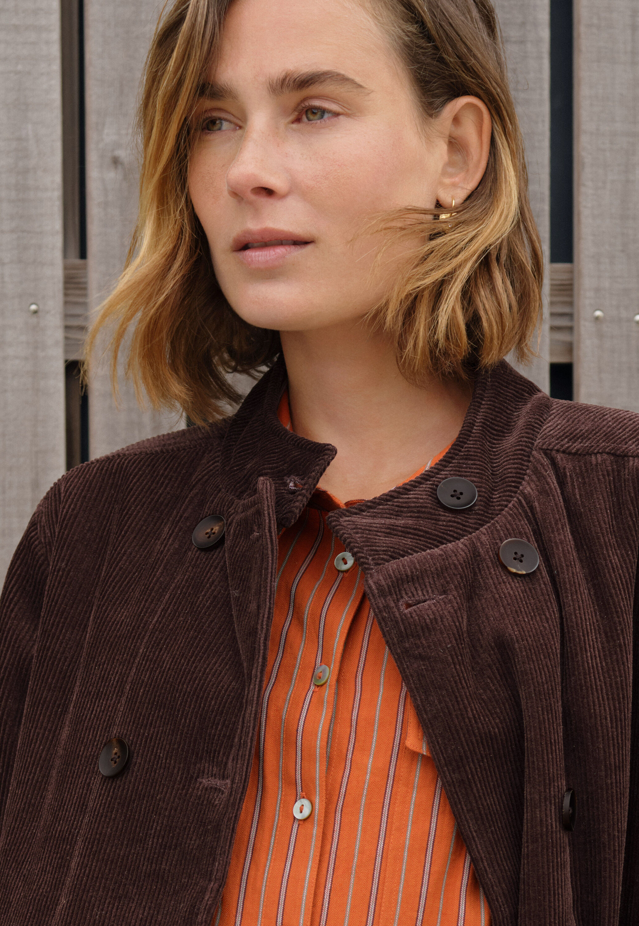 Cable-knit sweater