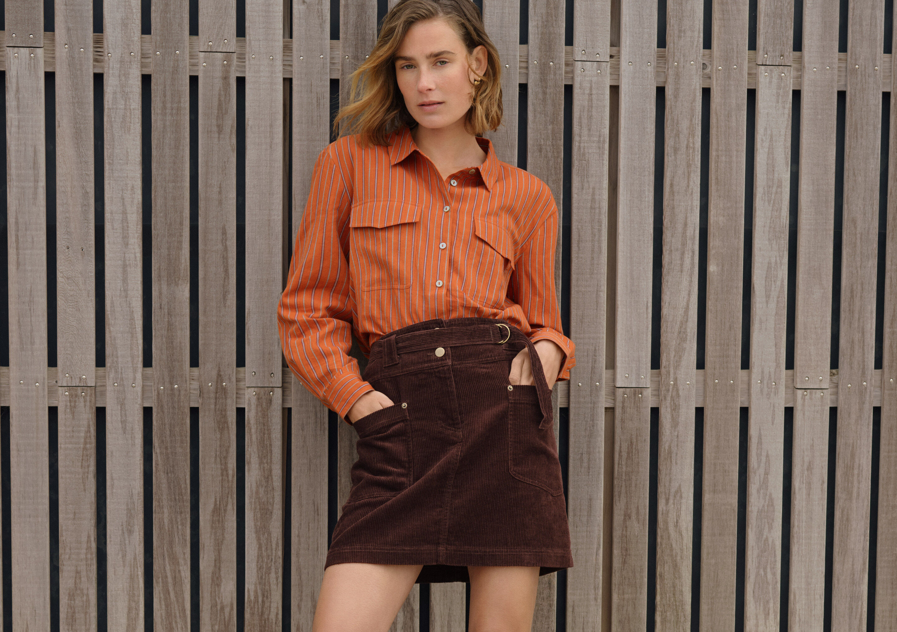 Cable-knit sweater