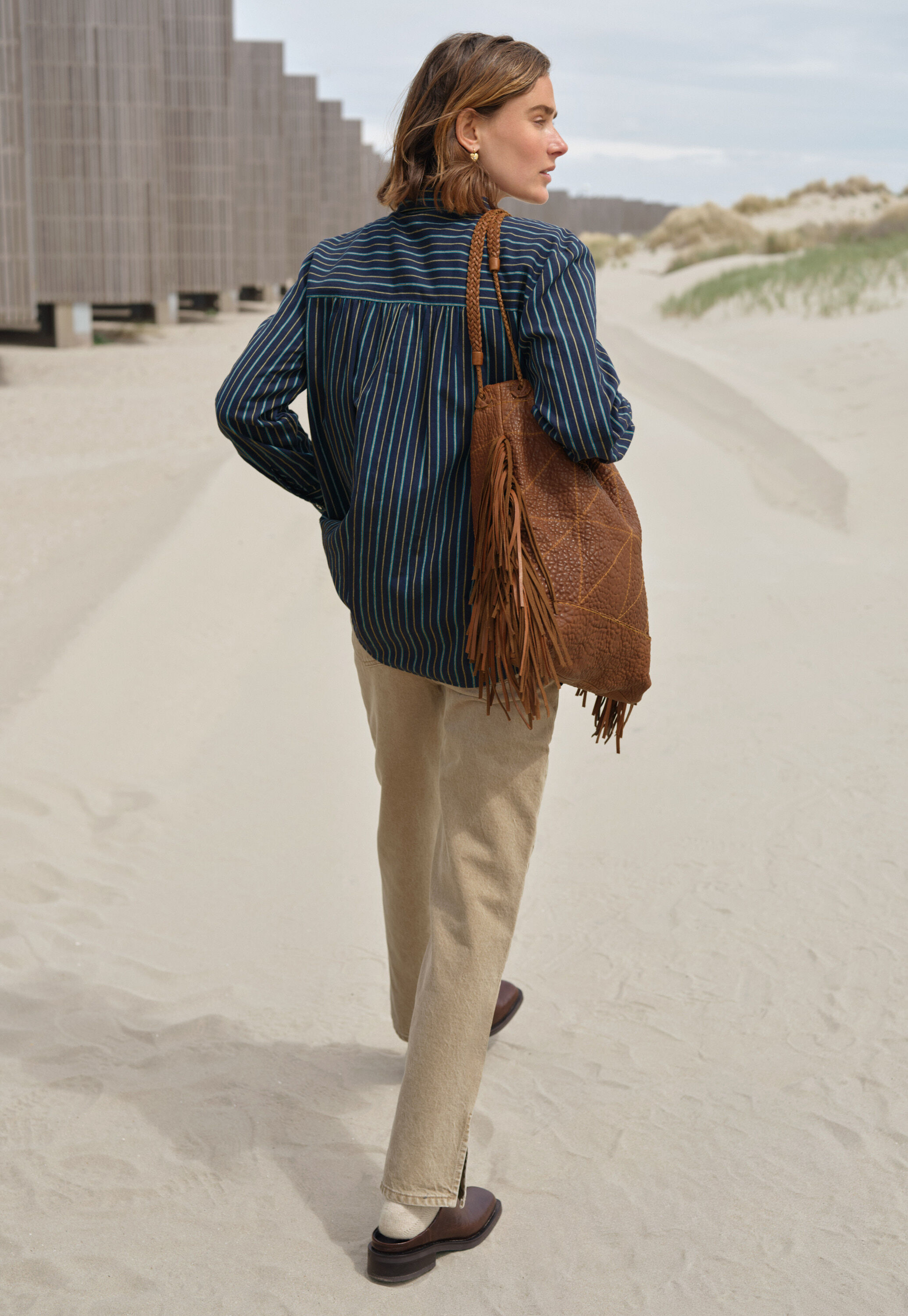 Cable-knit sweater