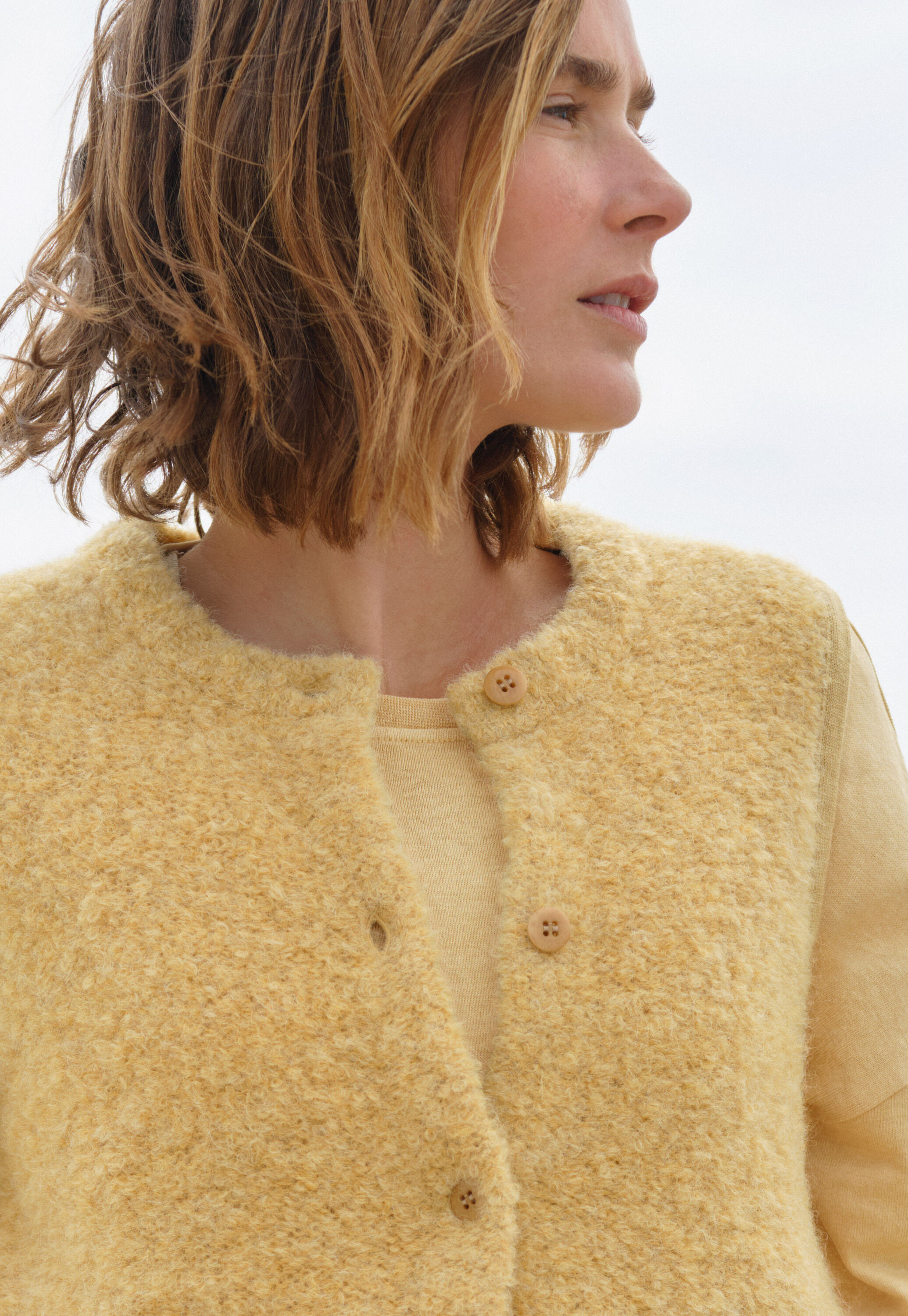 Cable-knit sweater