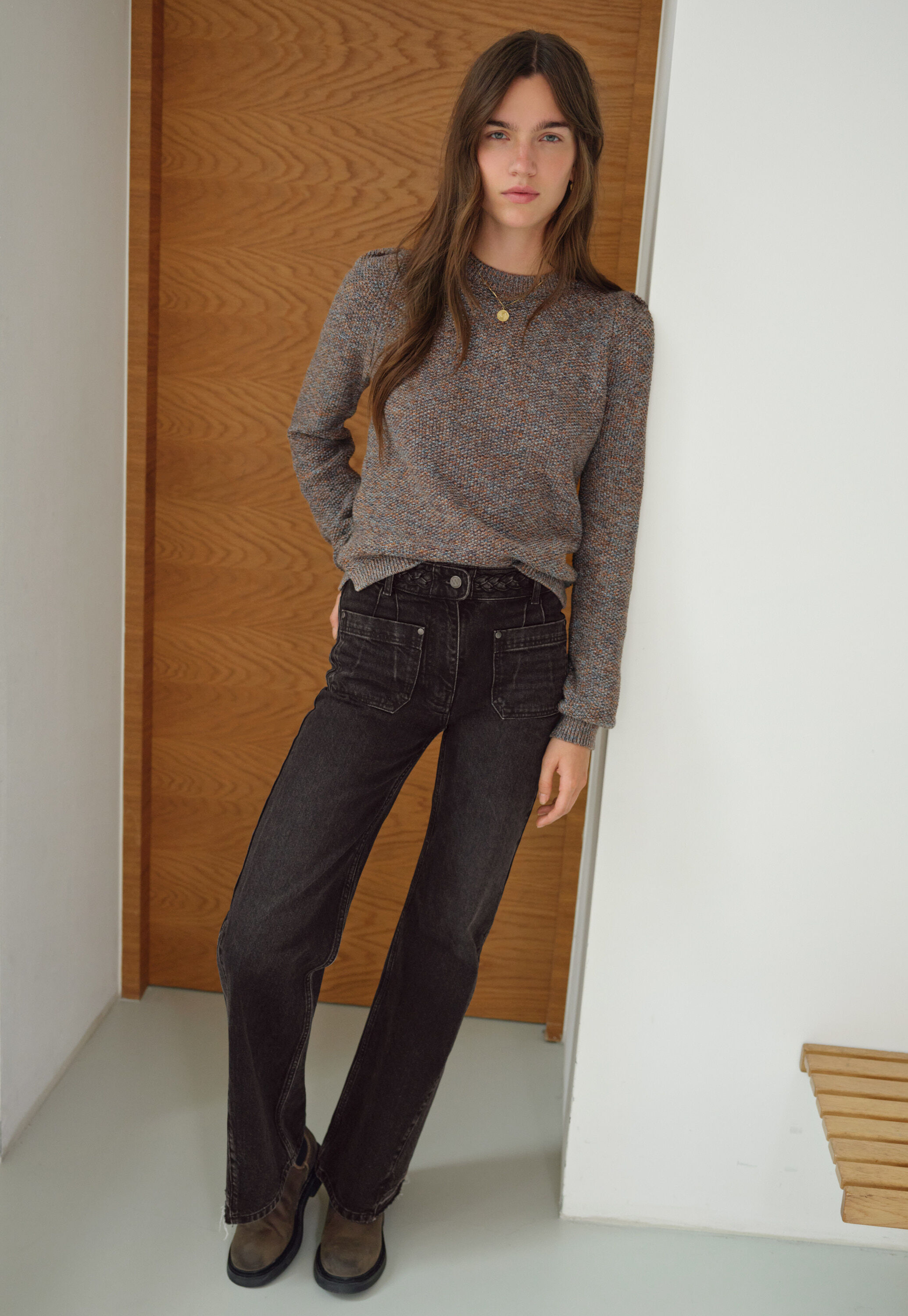 Tie-front cord top