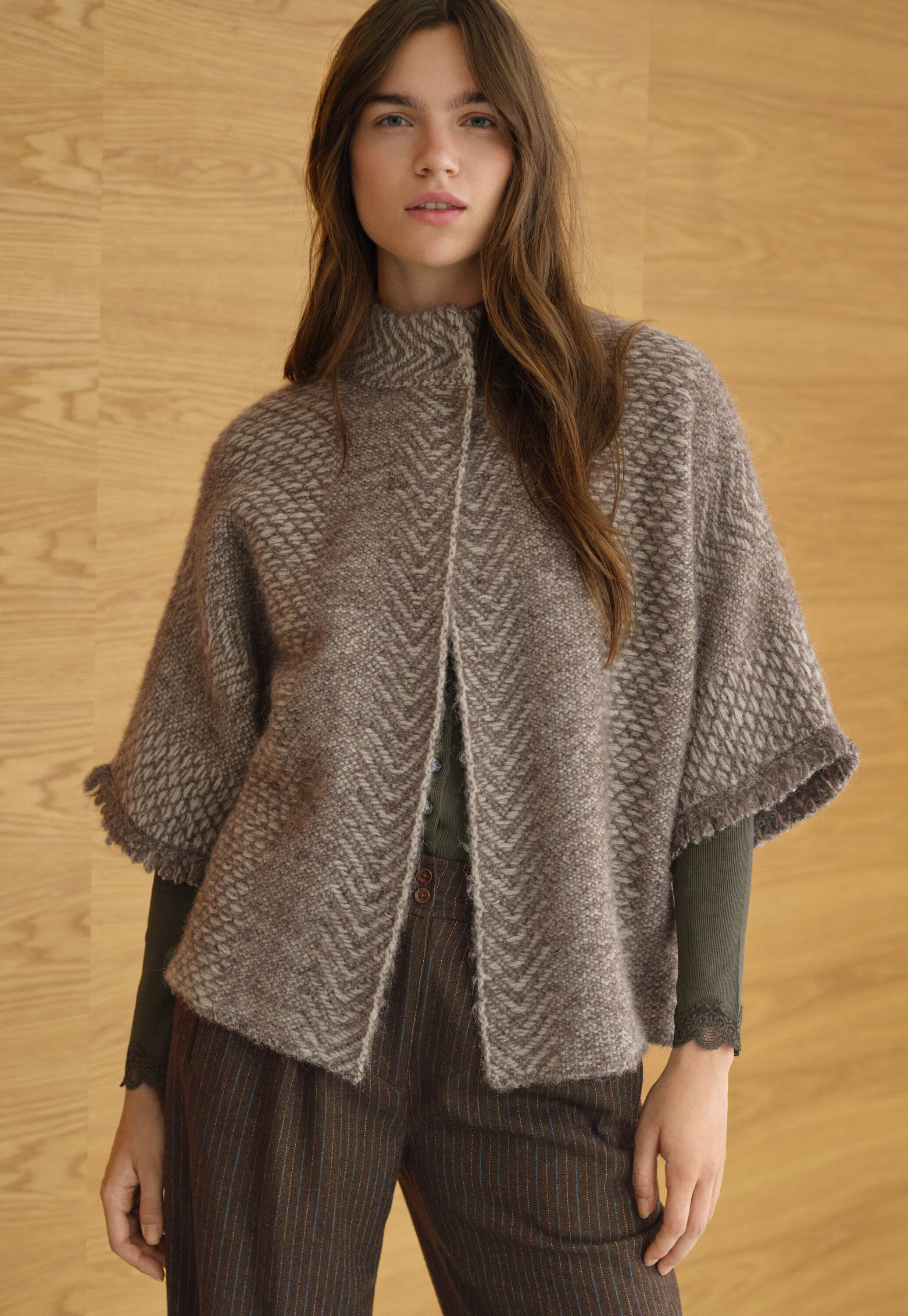Tie-front cord top