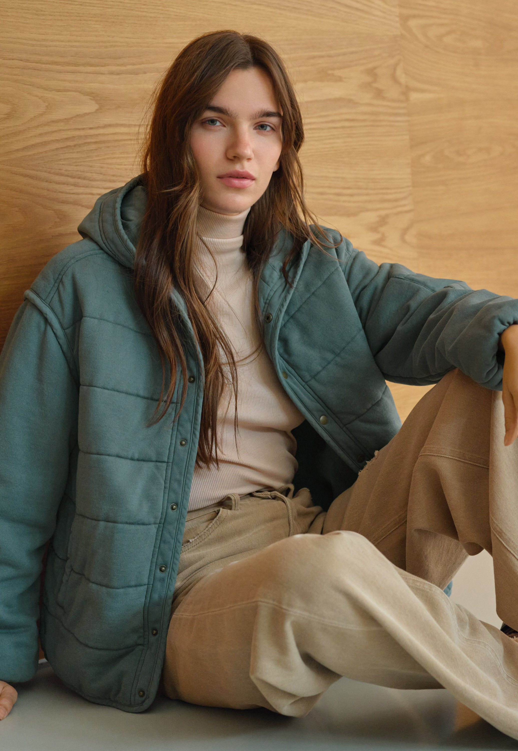 Reverse-striped sweater