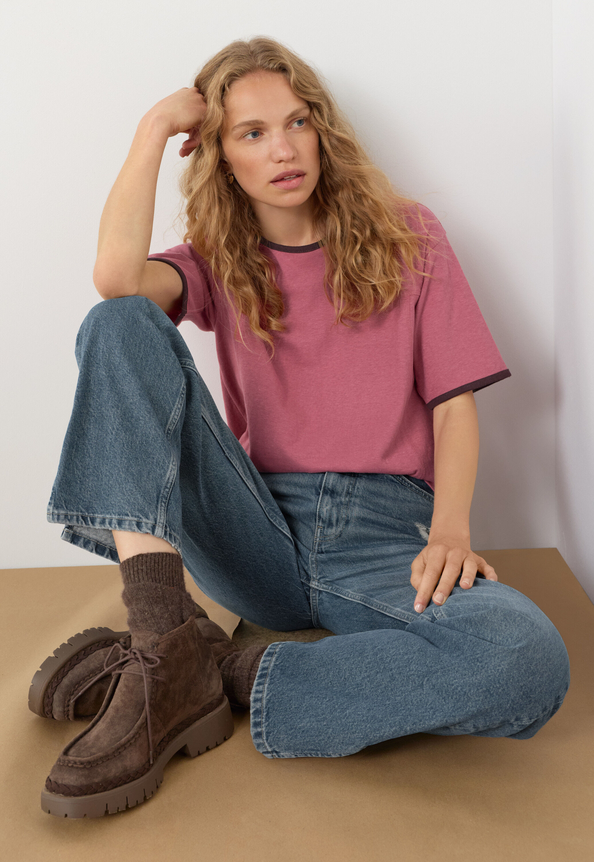 Tie-front cord top