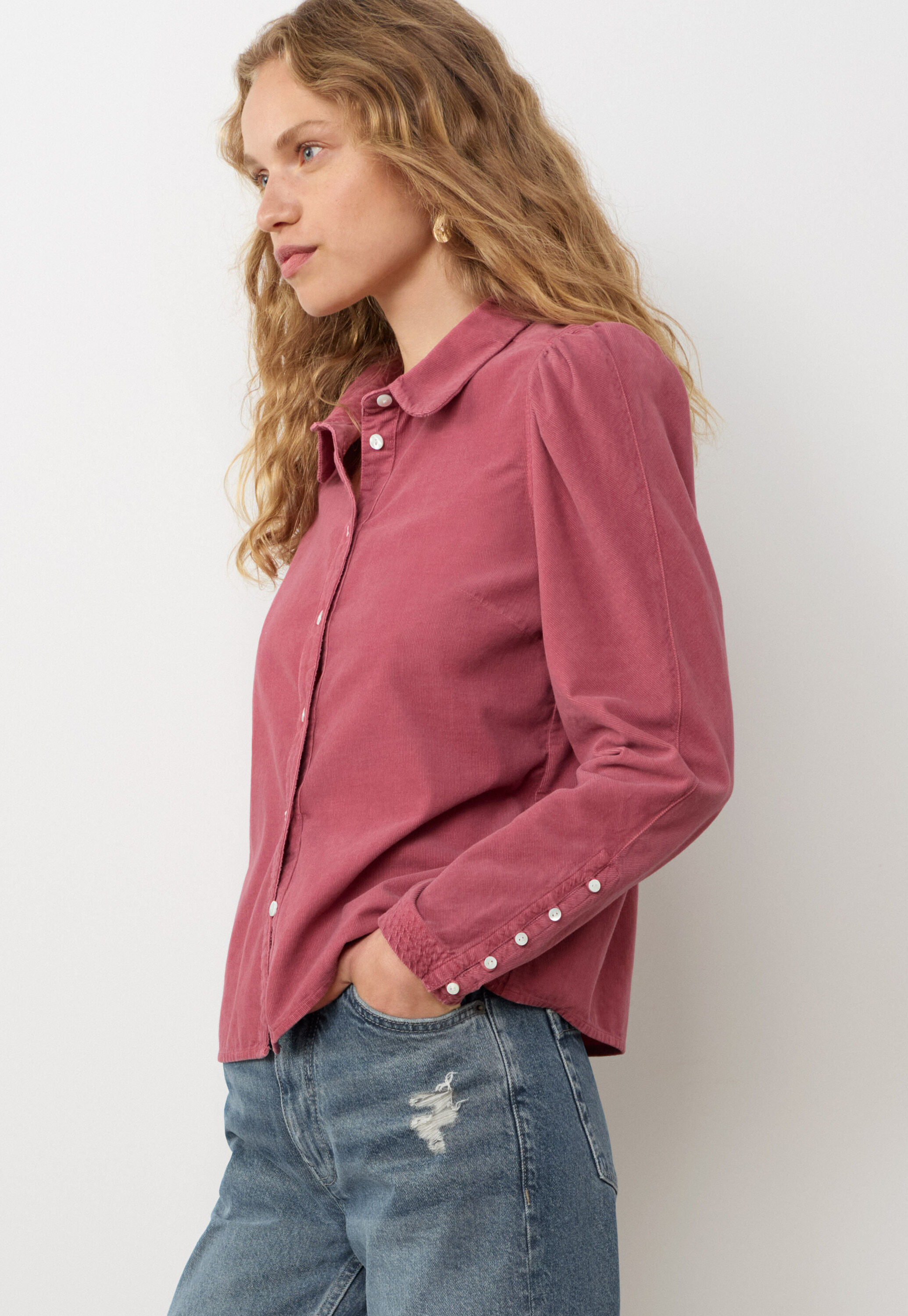 Tie-front cord top