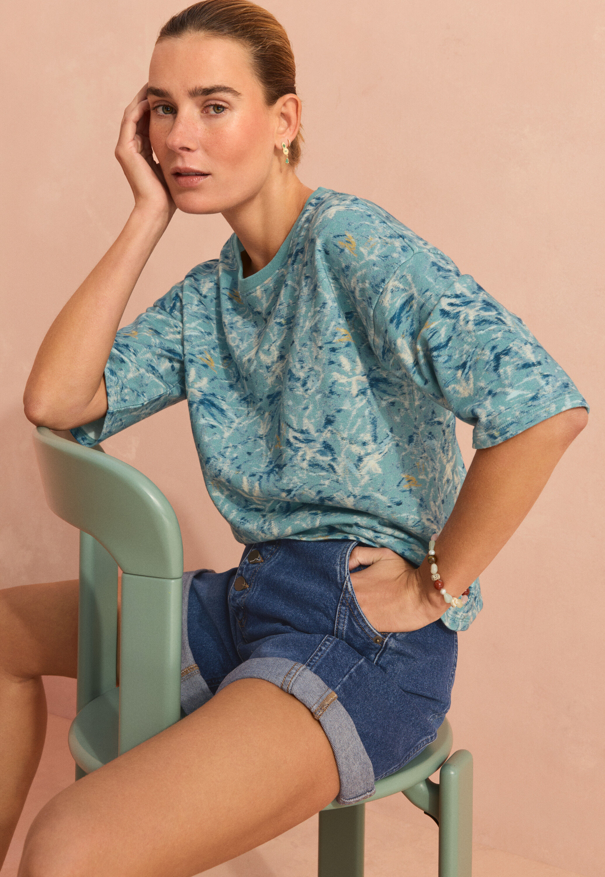 Denim shorts, Mid vintage, large