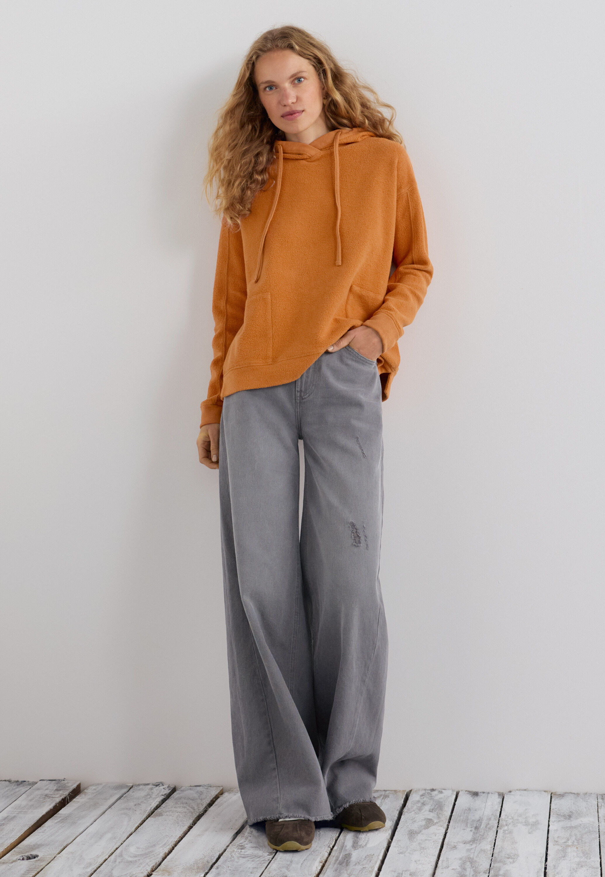 Cable-knit sweater