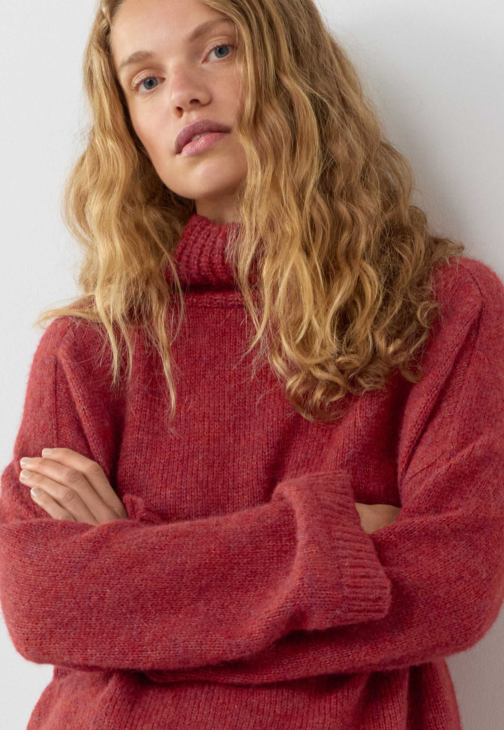 Cable-knit sweater