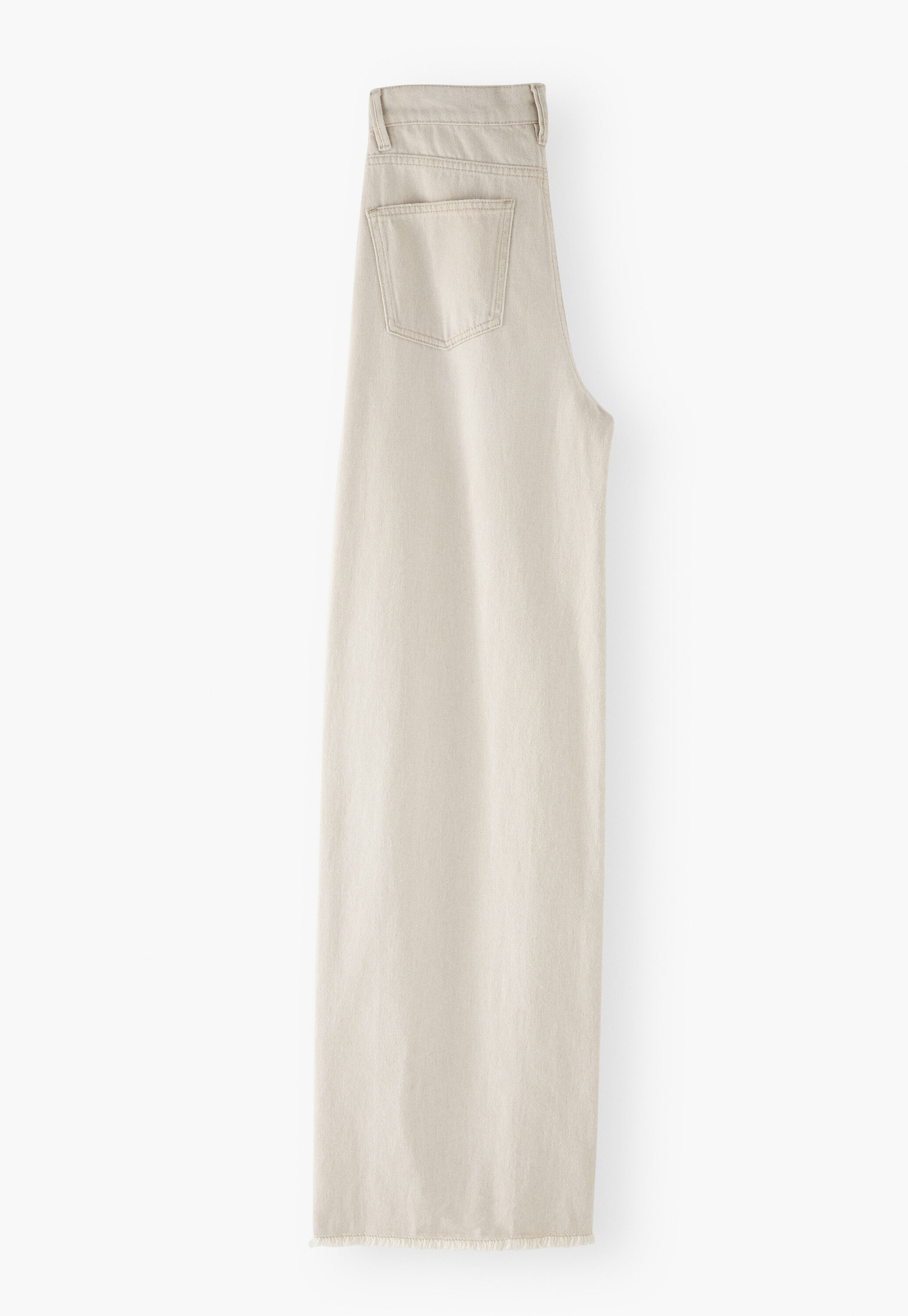 Mid-rise wide-leg jeans, Parchment, large