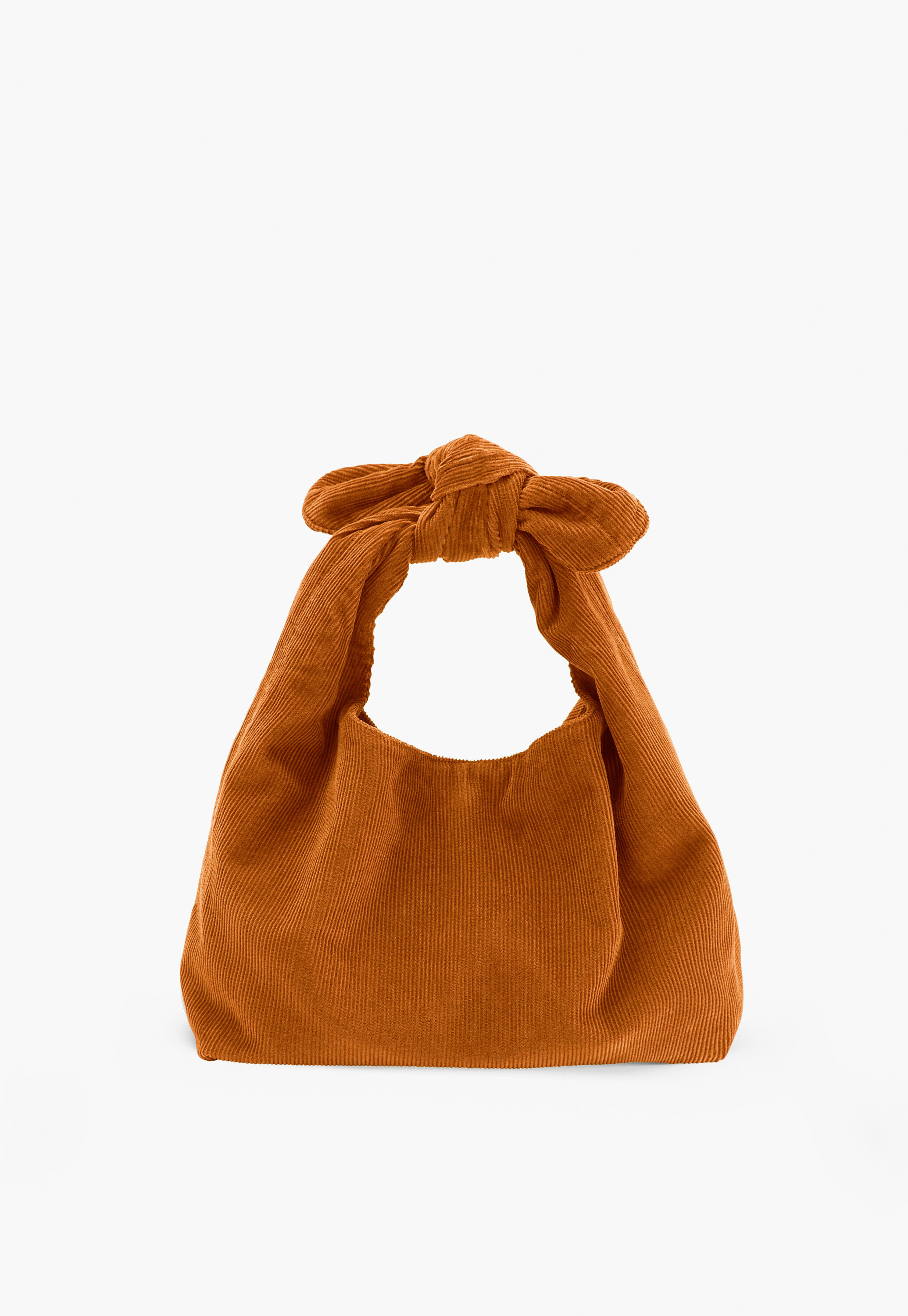 Cord tie-handle bag