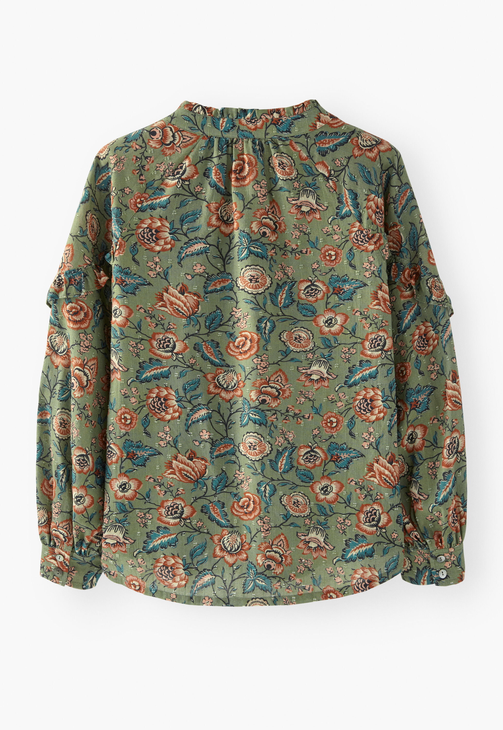 Printed Swiss-dot blouse