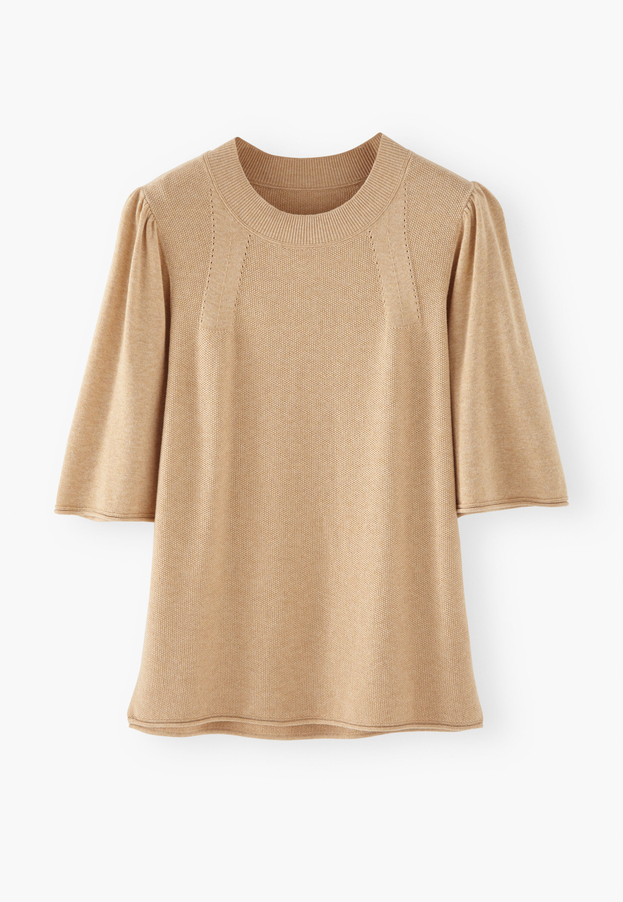 Wide-sleeve sweater
