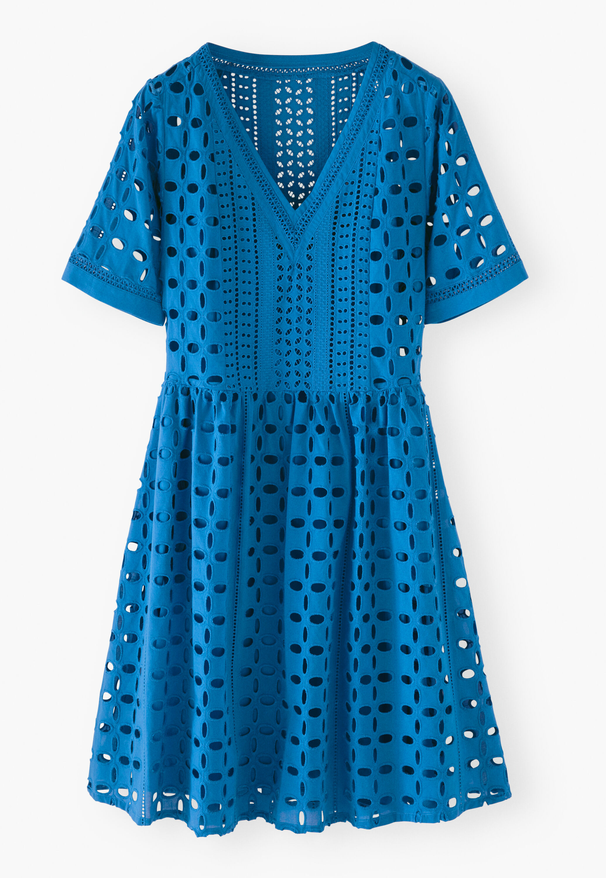 A-line broderie dress