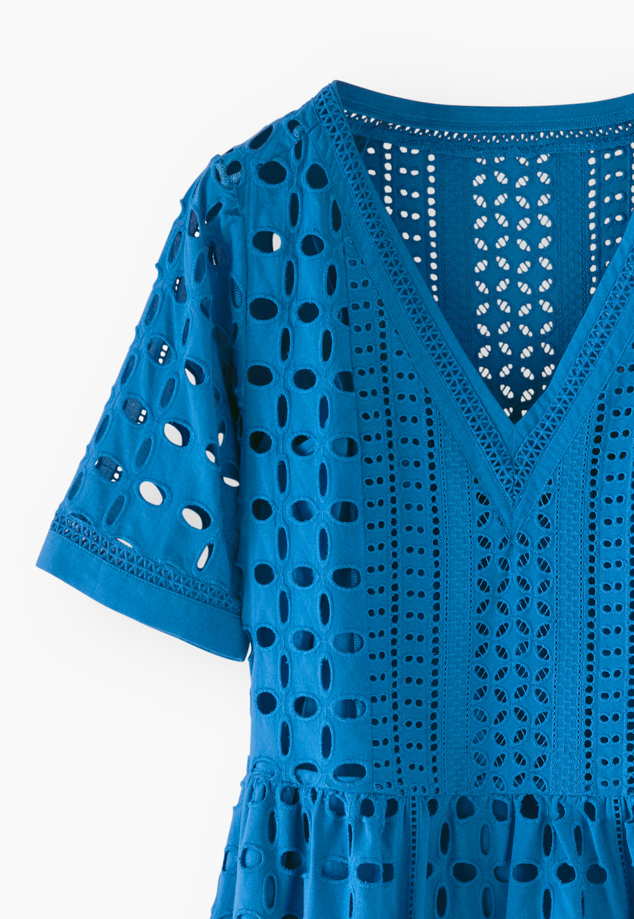 A-line broderie dress