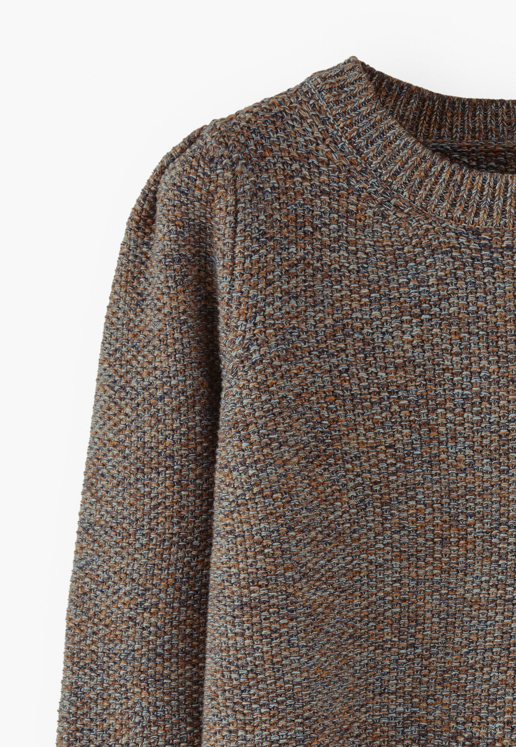 Moss-stitch sweater