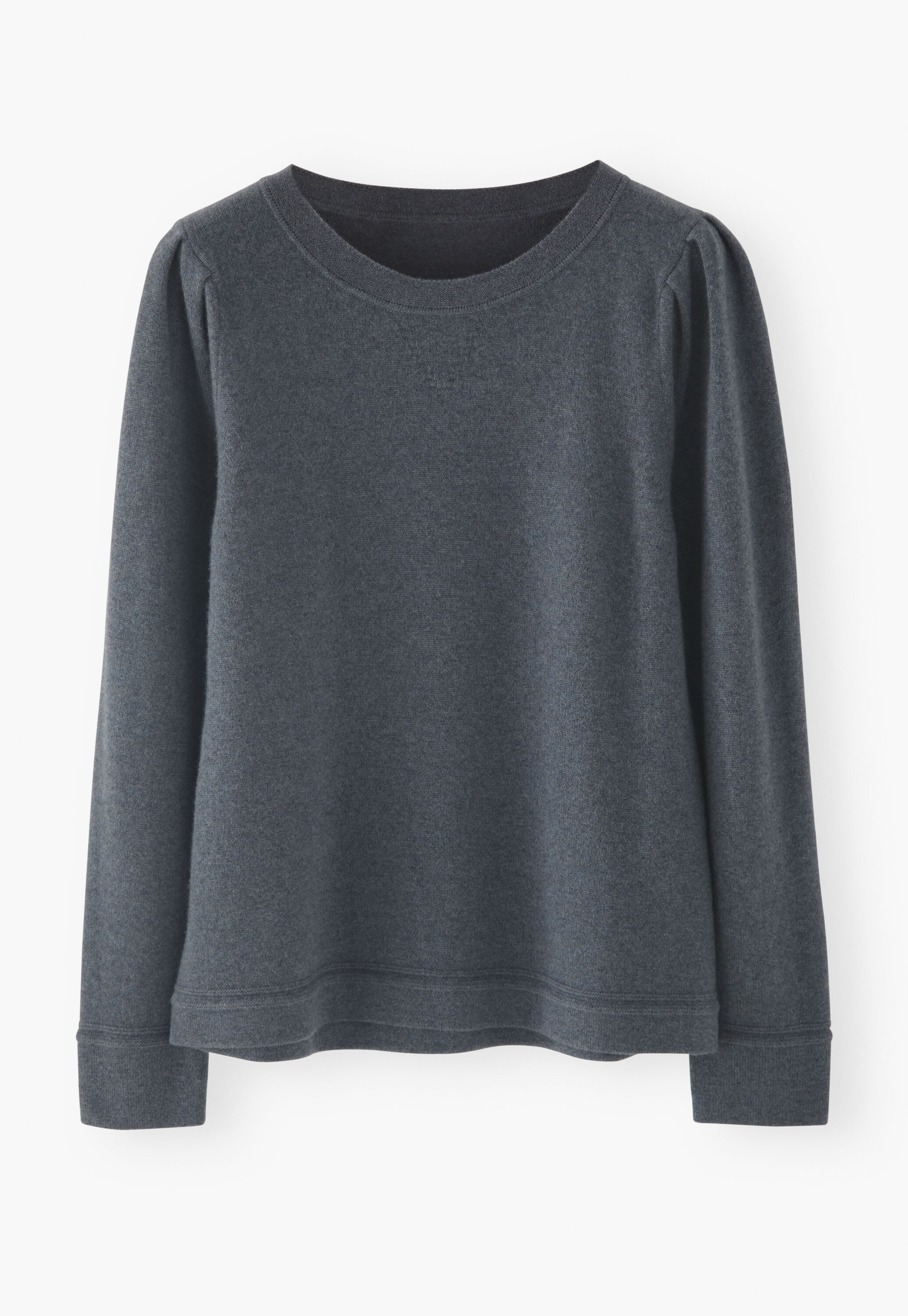 Puff-sleeve sweater