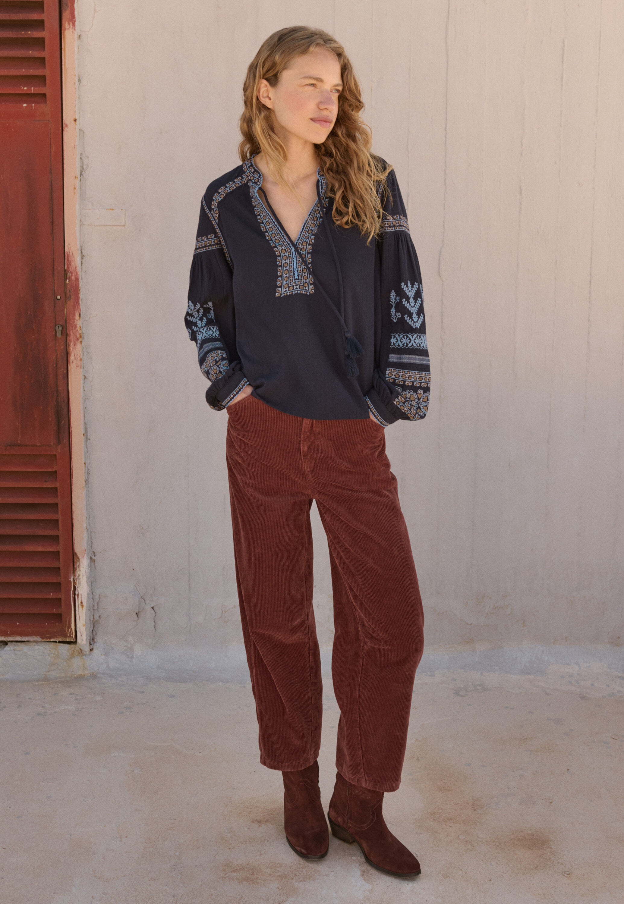 Embroidered blouse