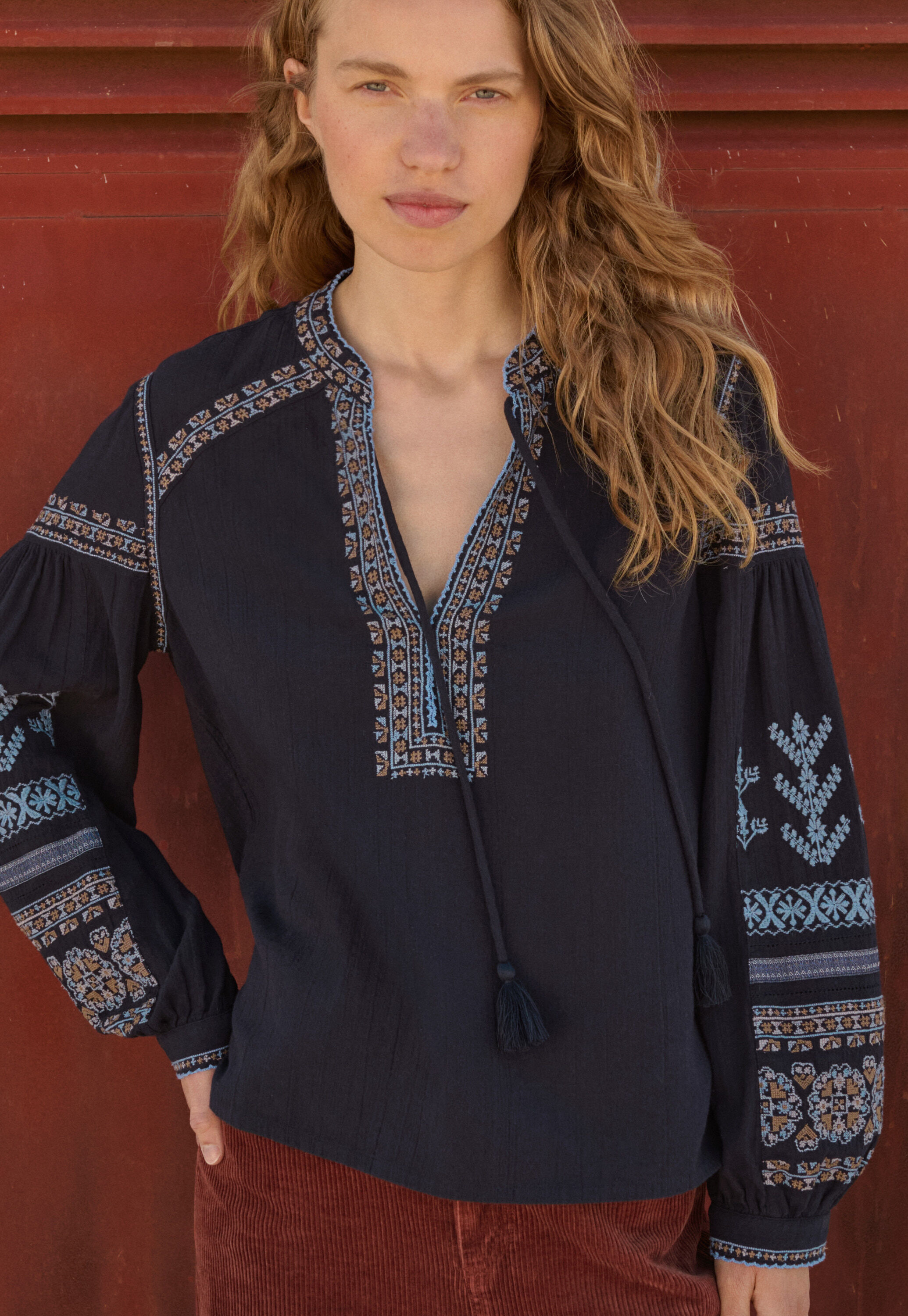 Embroidered blouse