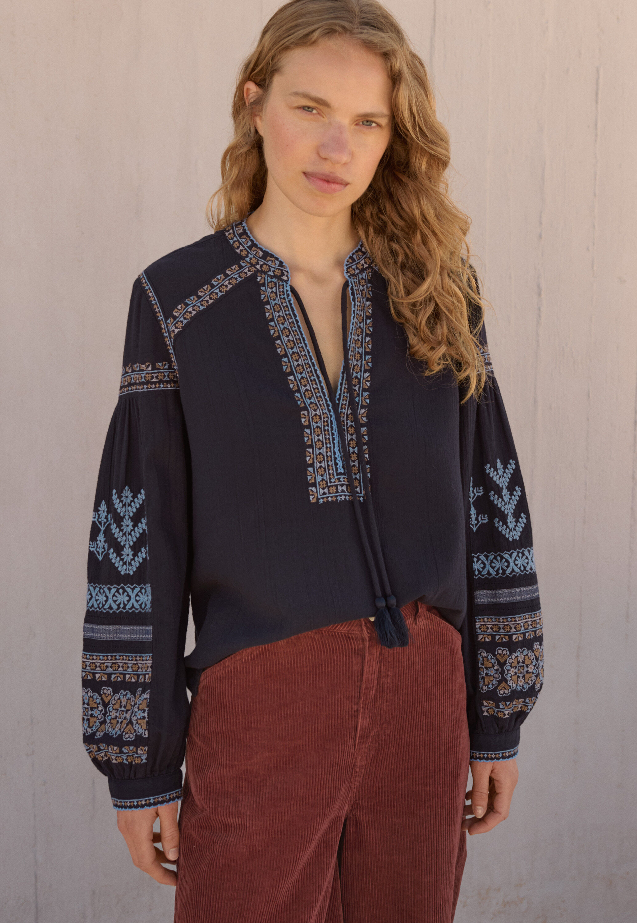 Embroidered blouse