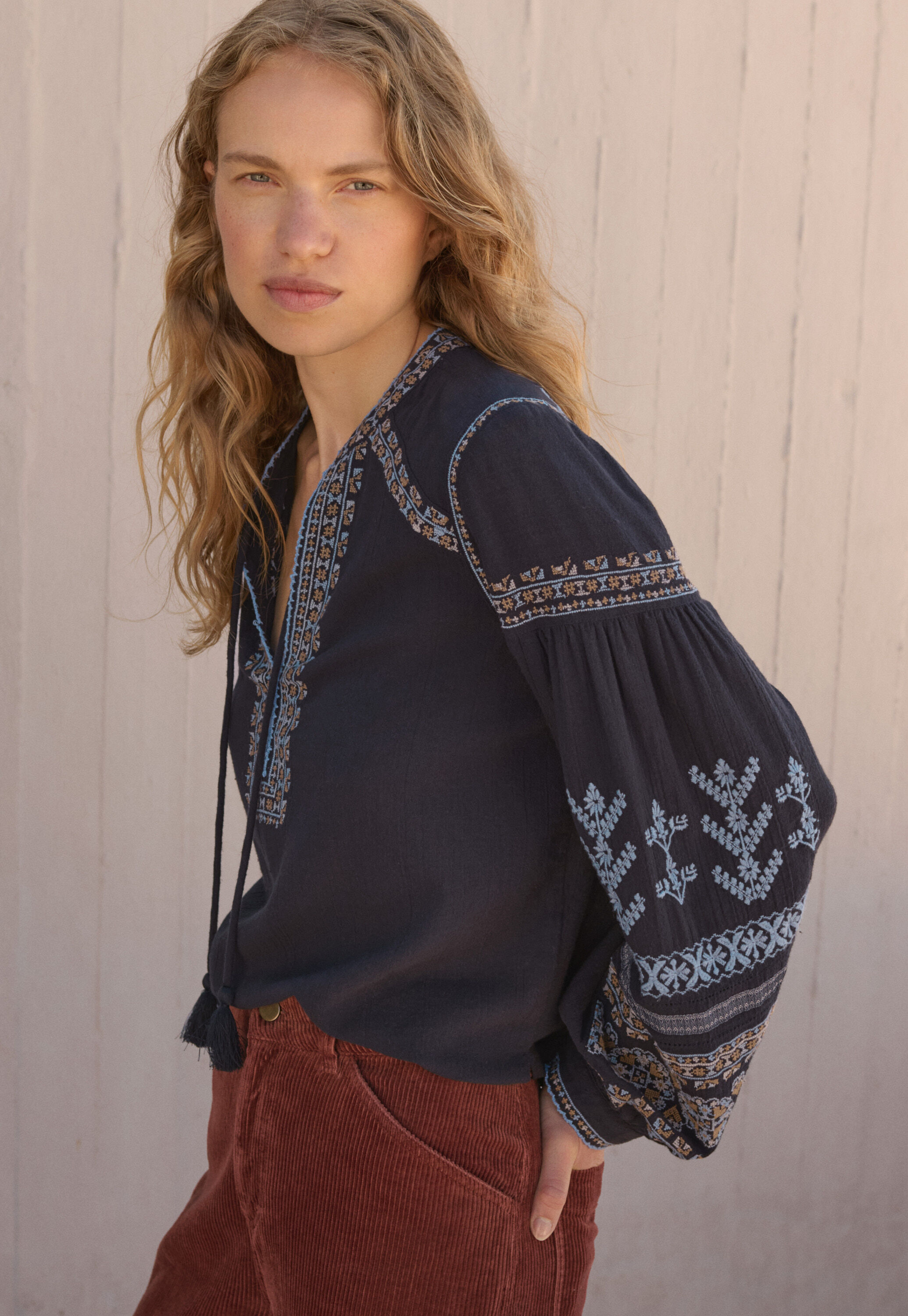 Embroidered blouse