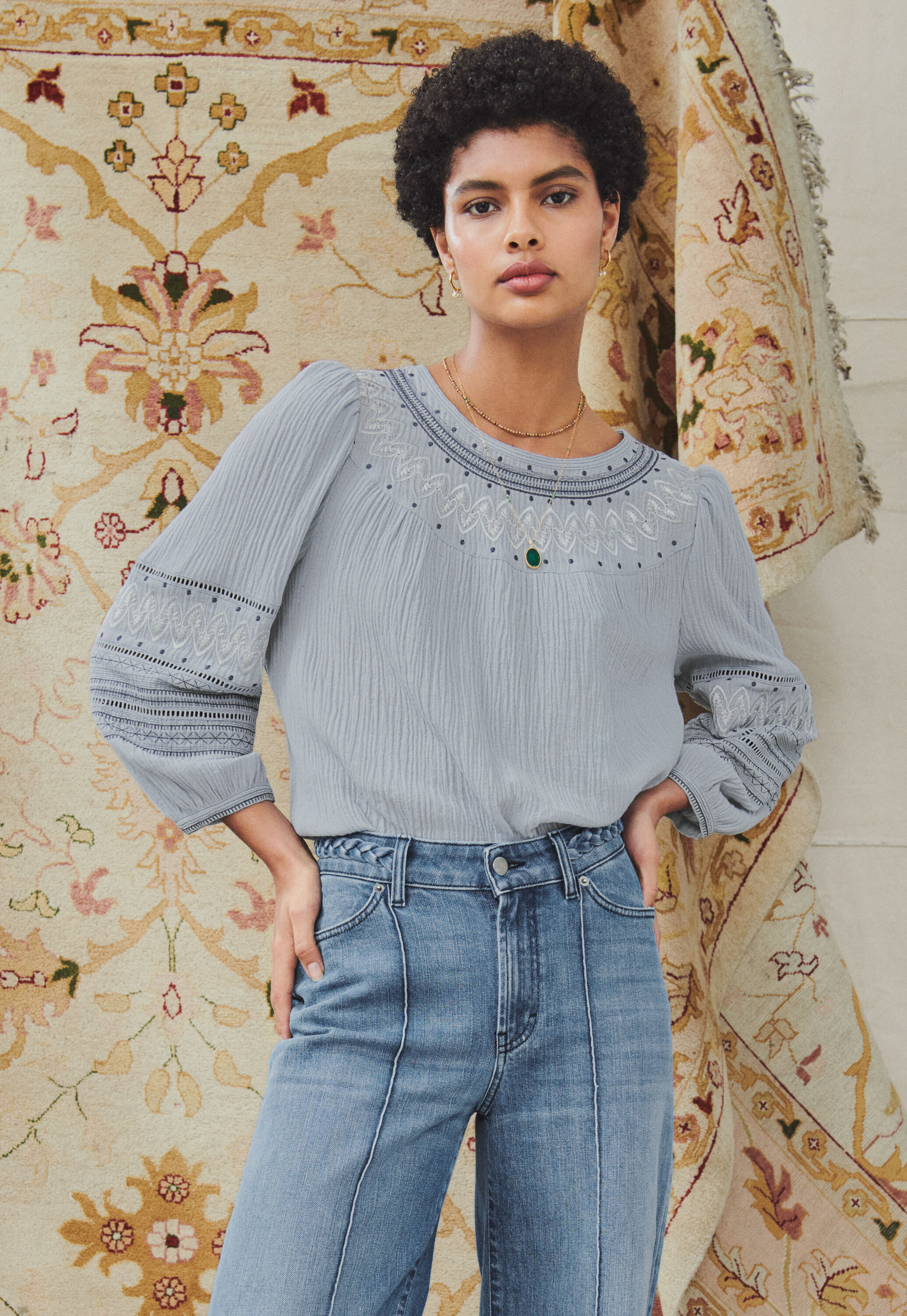 Embroidered blouse