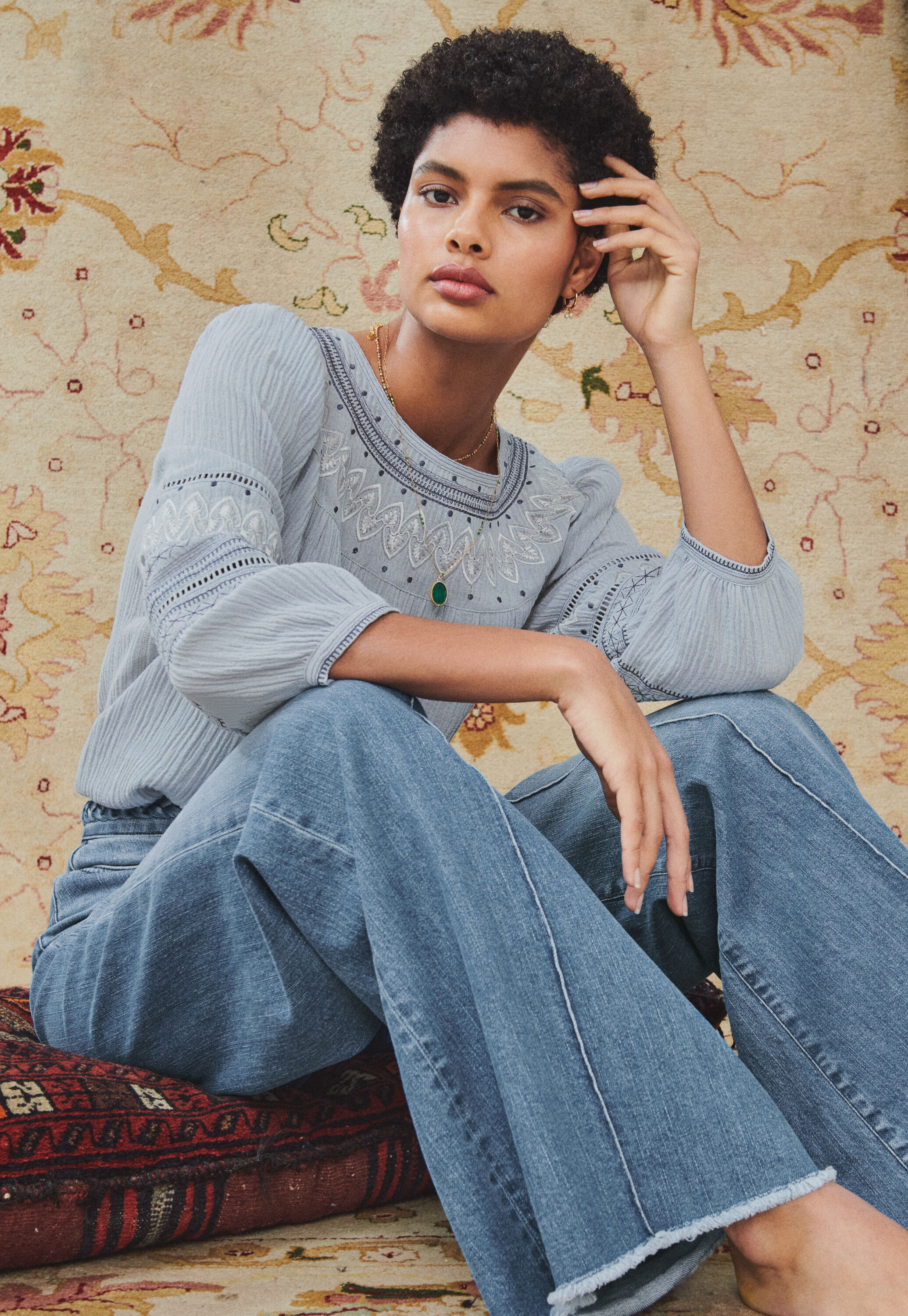 Embroidered blouse