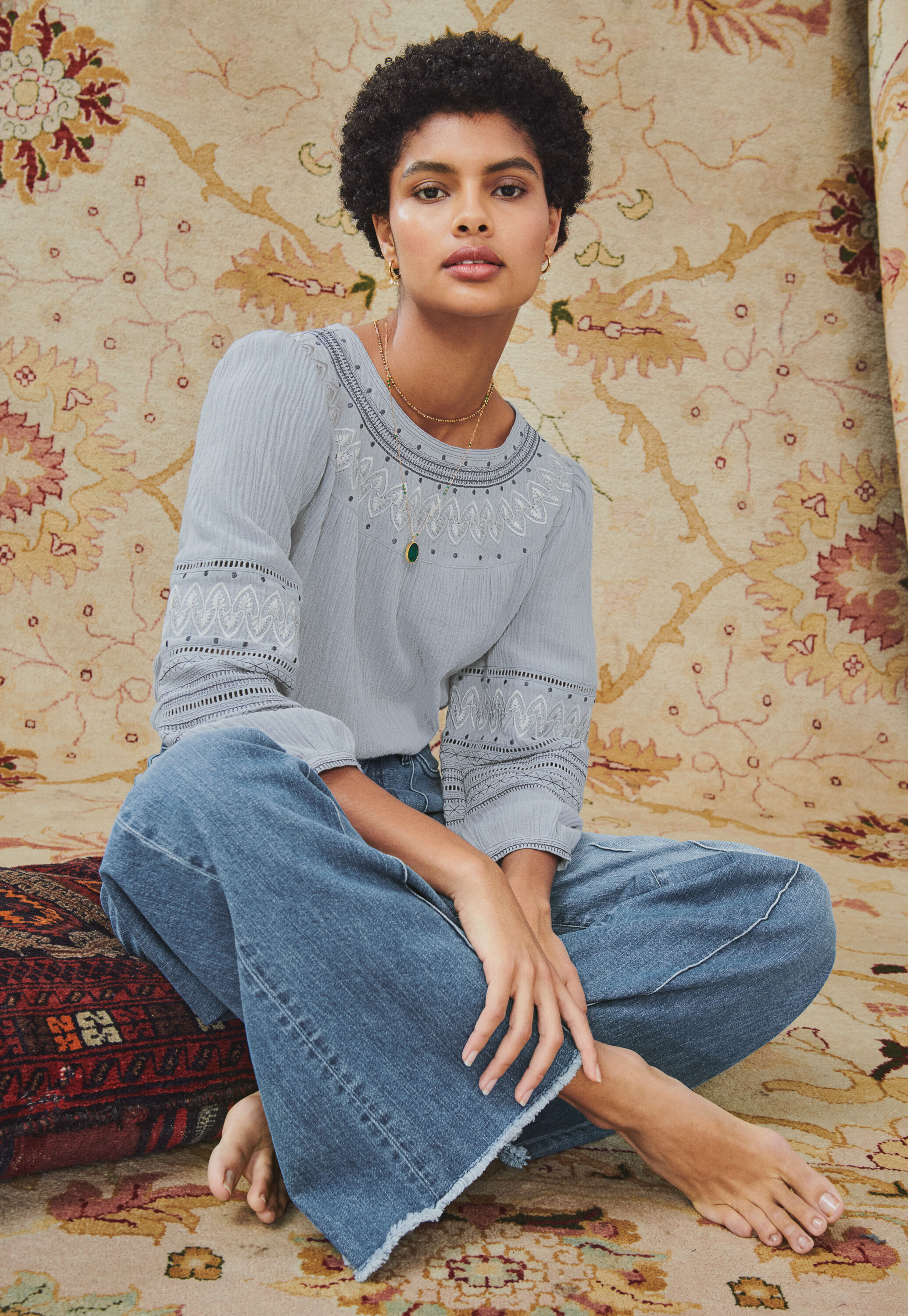 Embroidered blouse