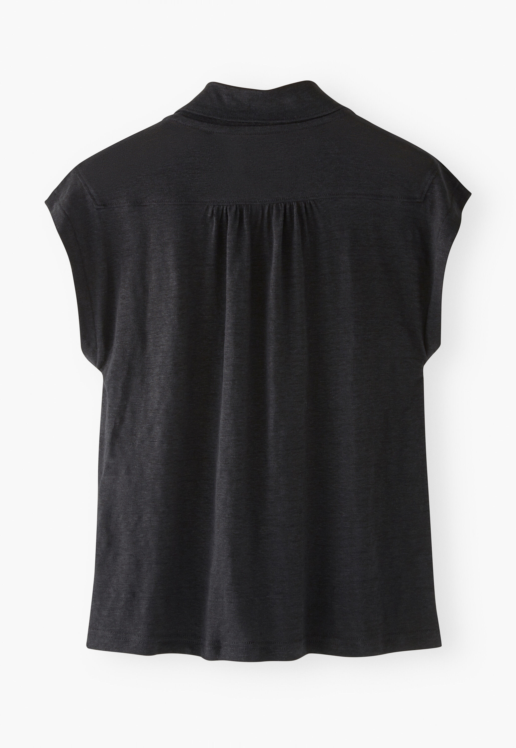 Sleeveless collared top