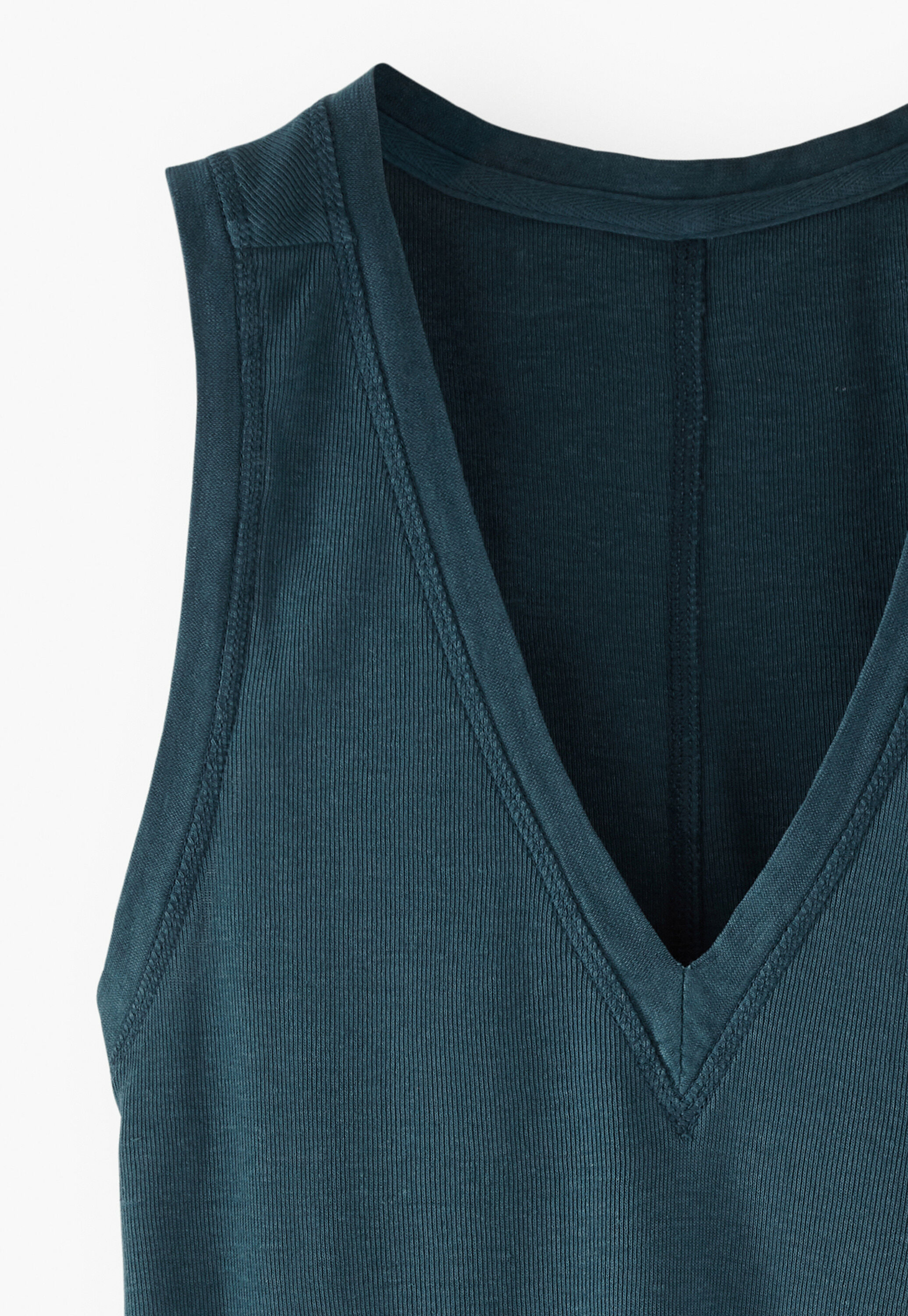V-neck jersey vest