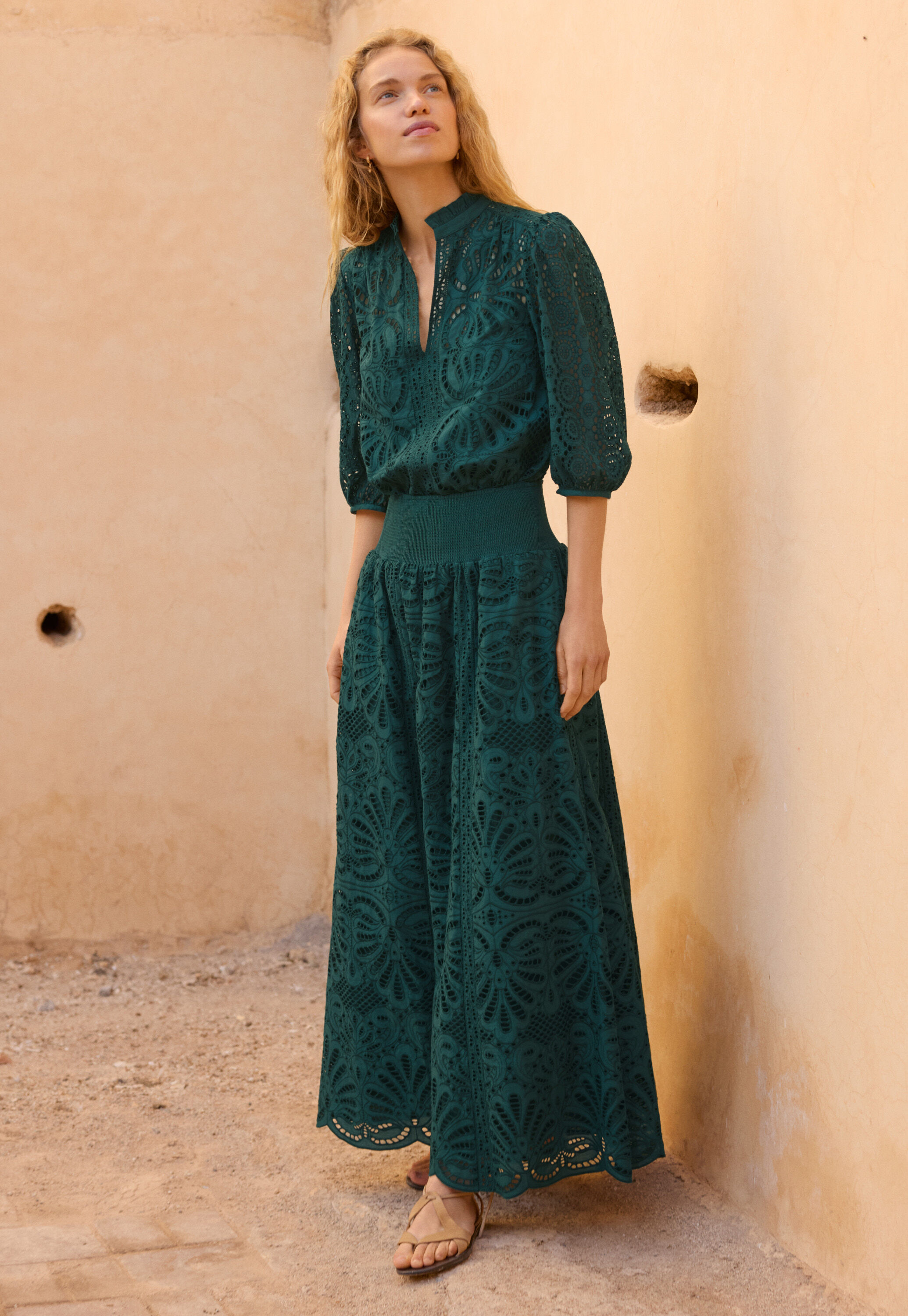 Broderie anglaise skirt