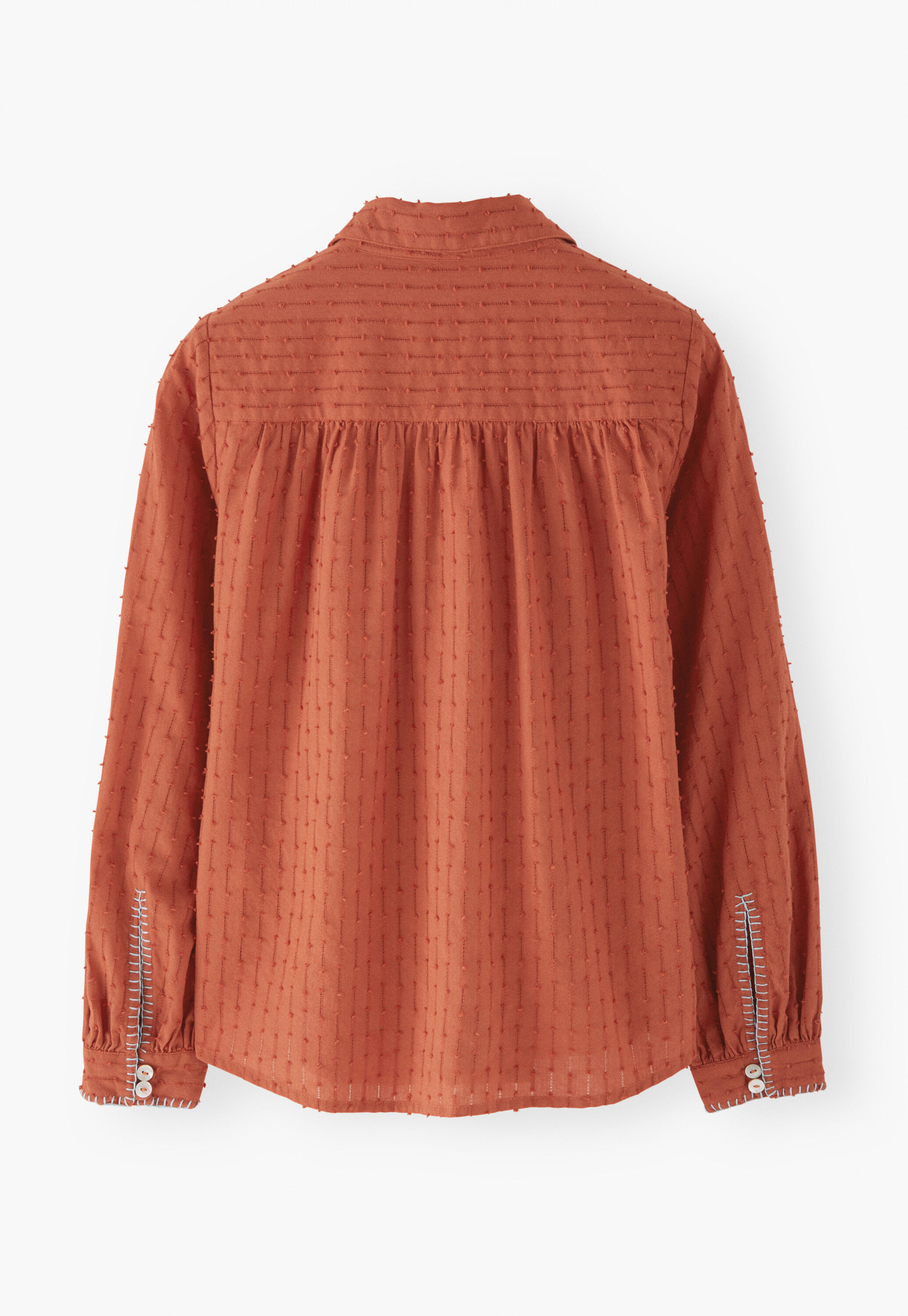 Shirring-detail shirt