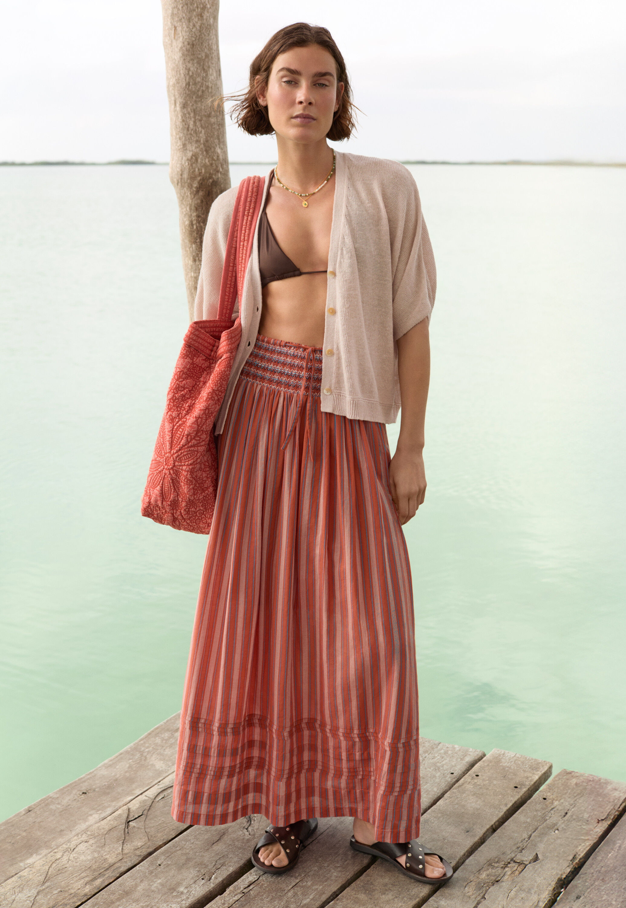 Striped skirt