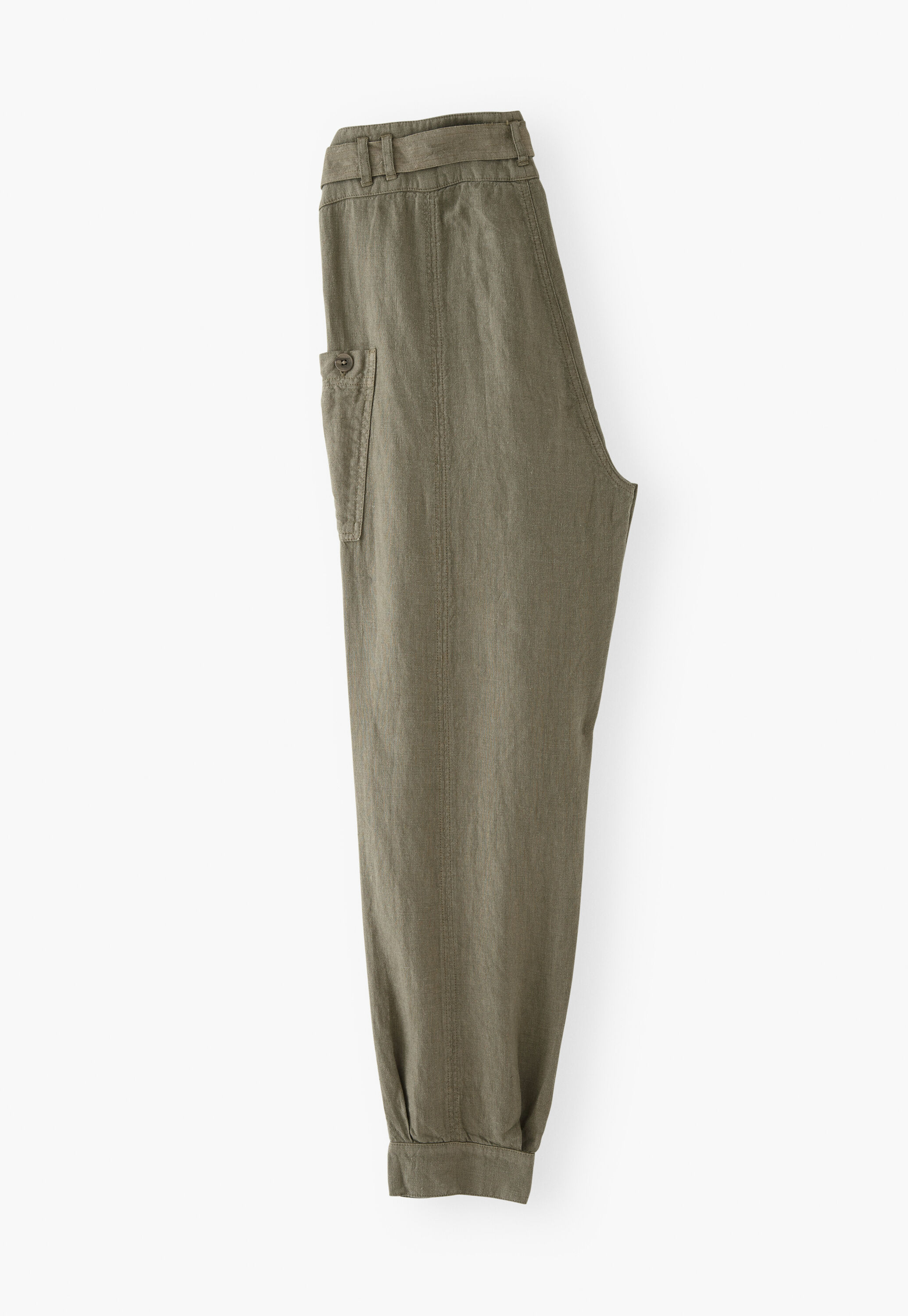 Belted trousers