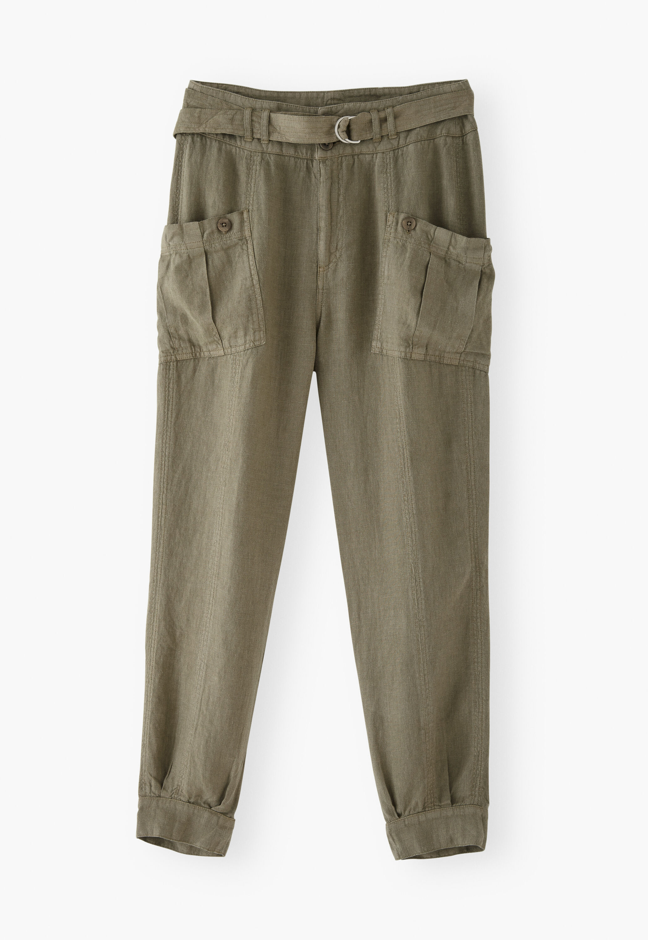 Belted trousers