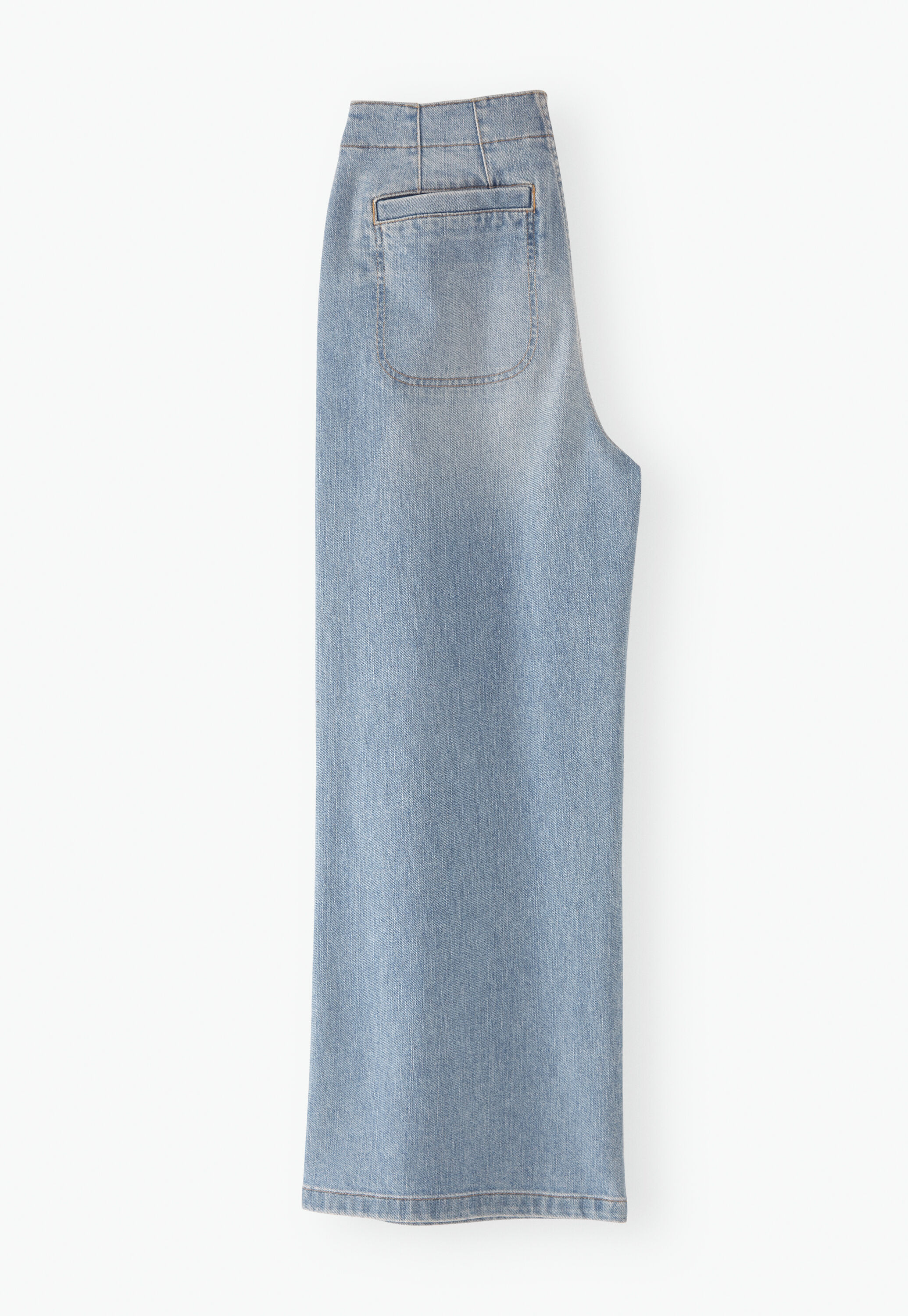 Cropped wide-leg jeans