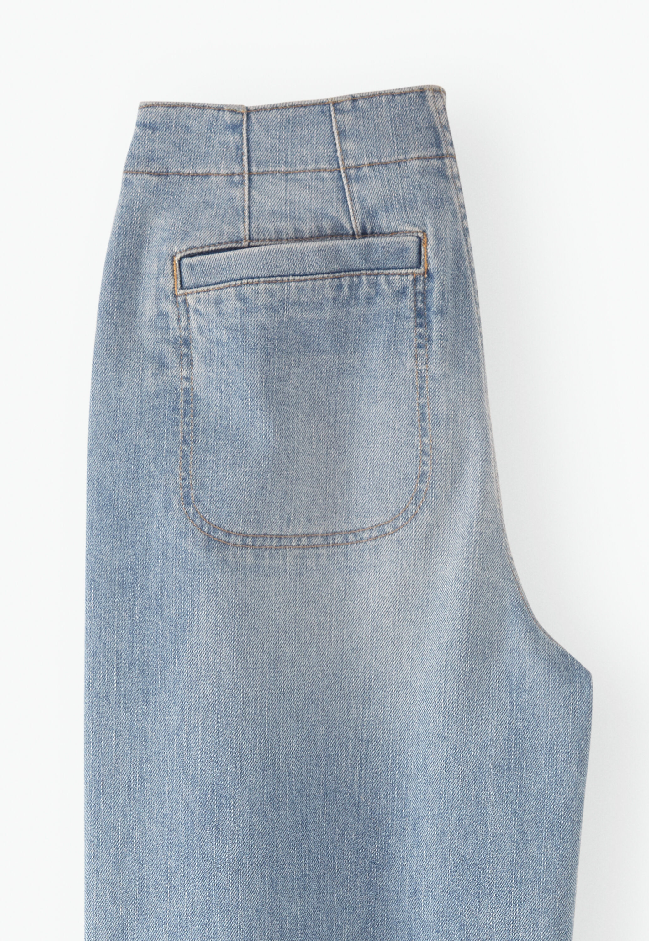 Cropped wide-leg jeans