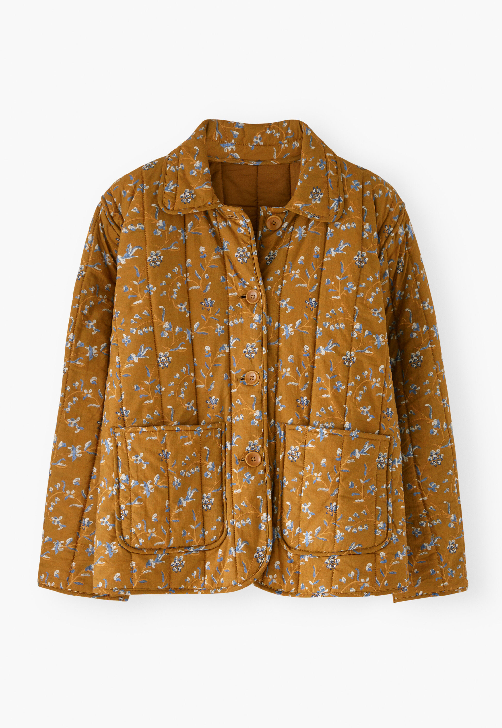 Printed quilted jacket