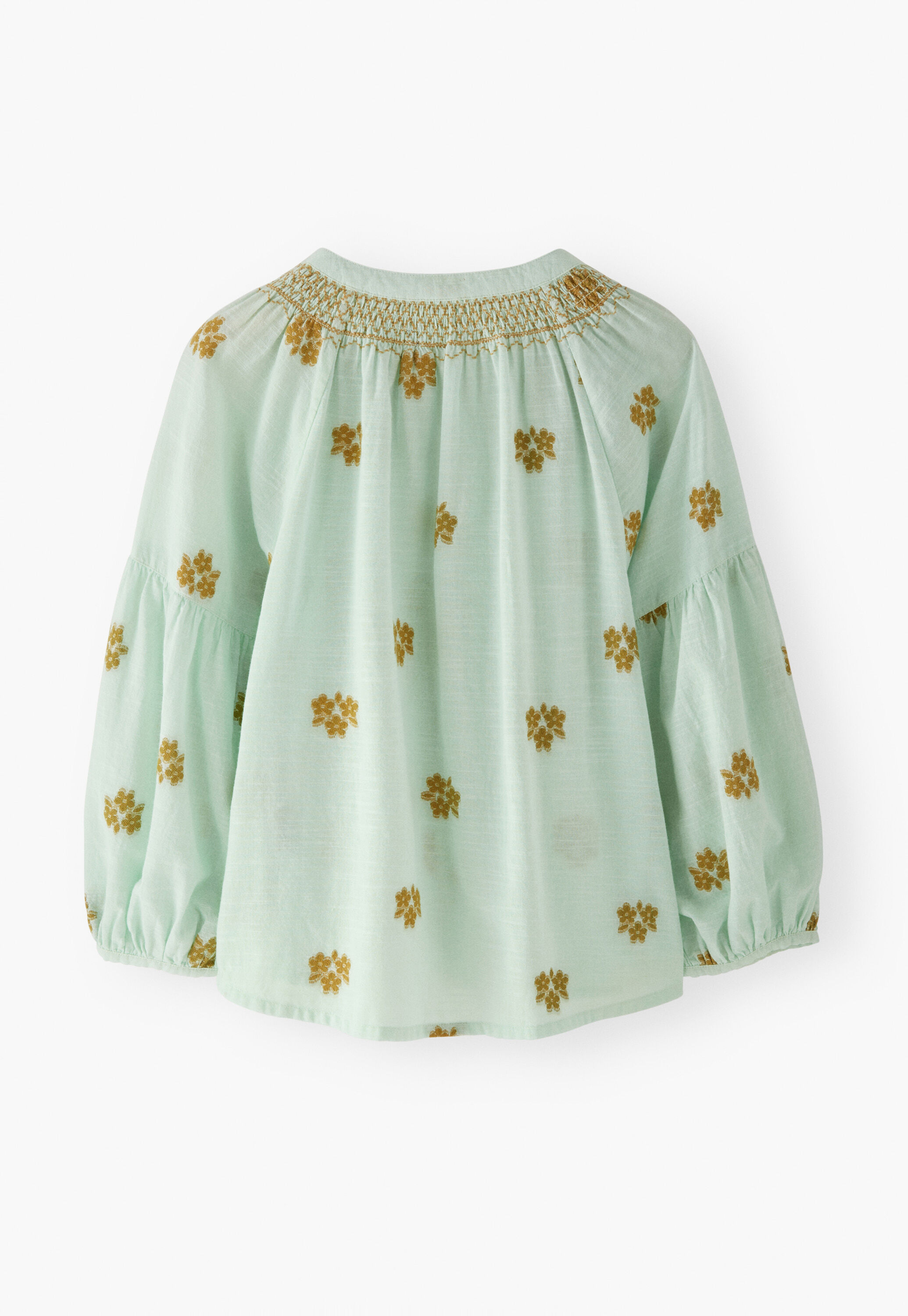 Clipped jacquard blouse