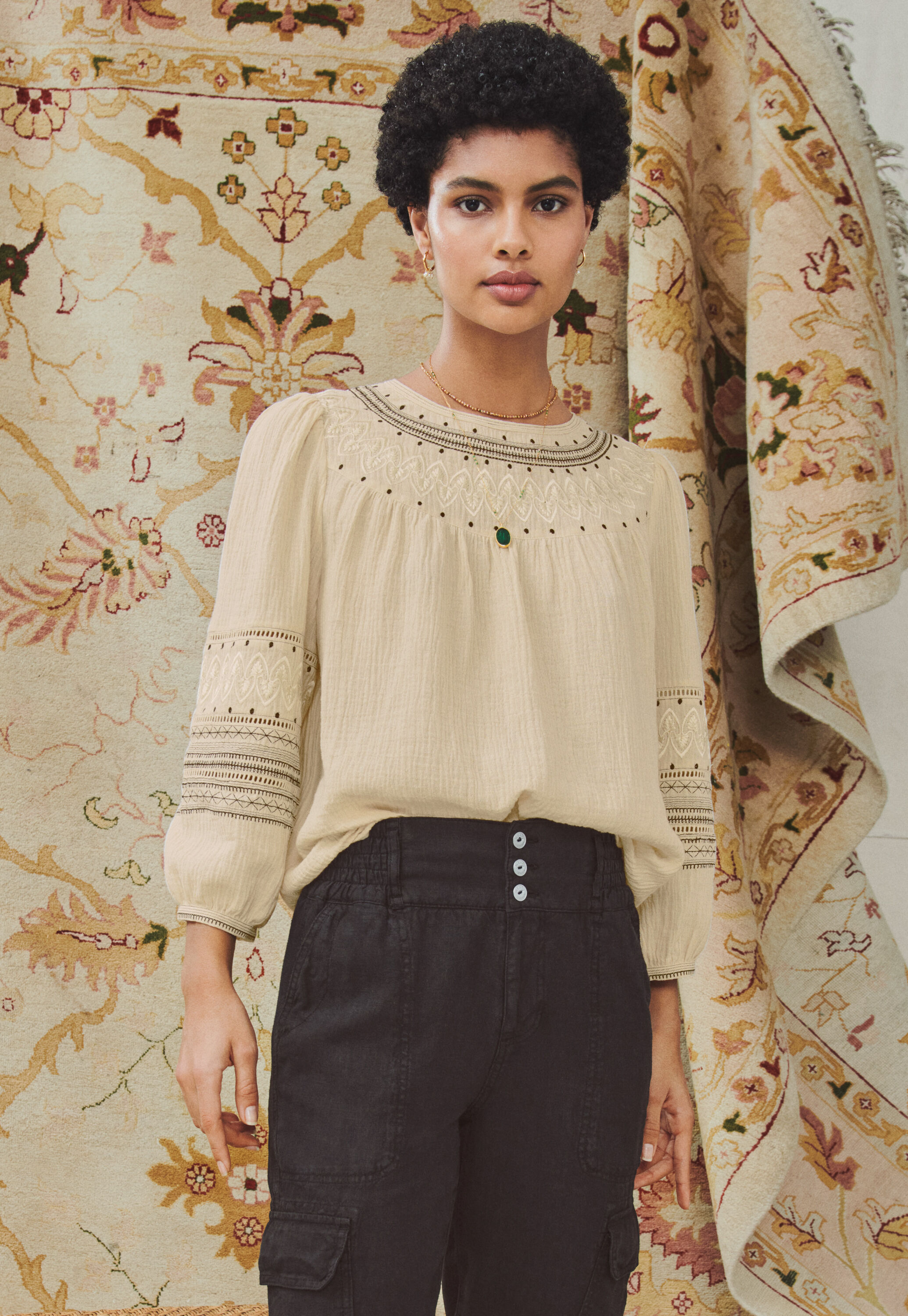 Embroidered blouse