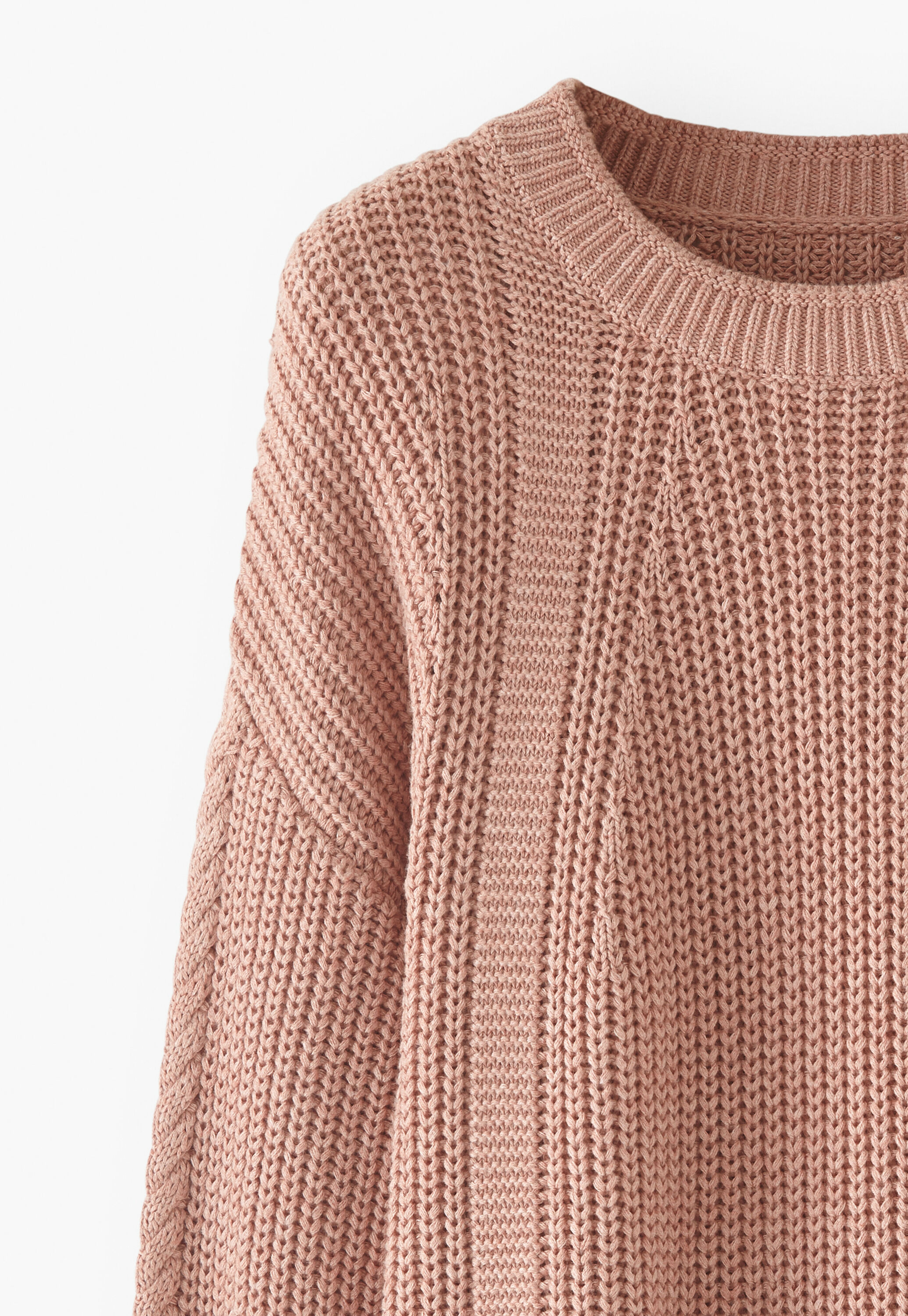 Cable-knit sweater