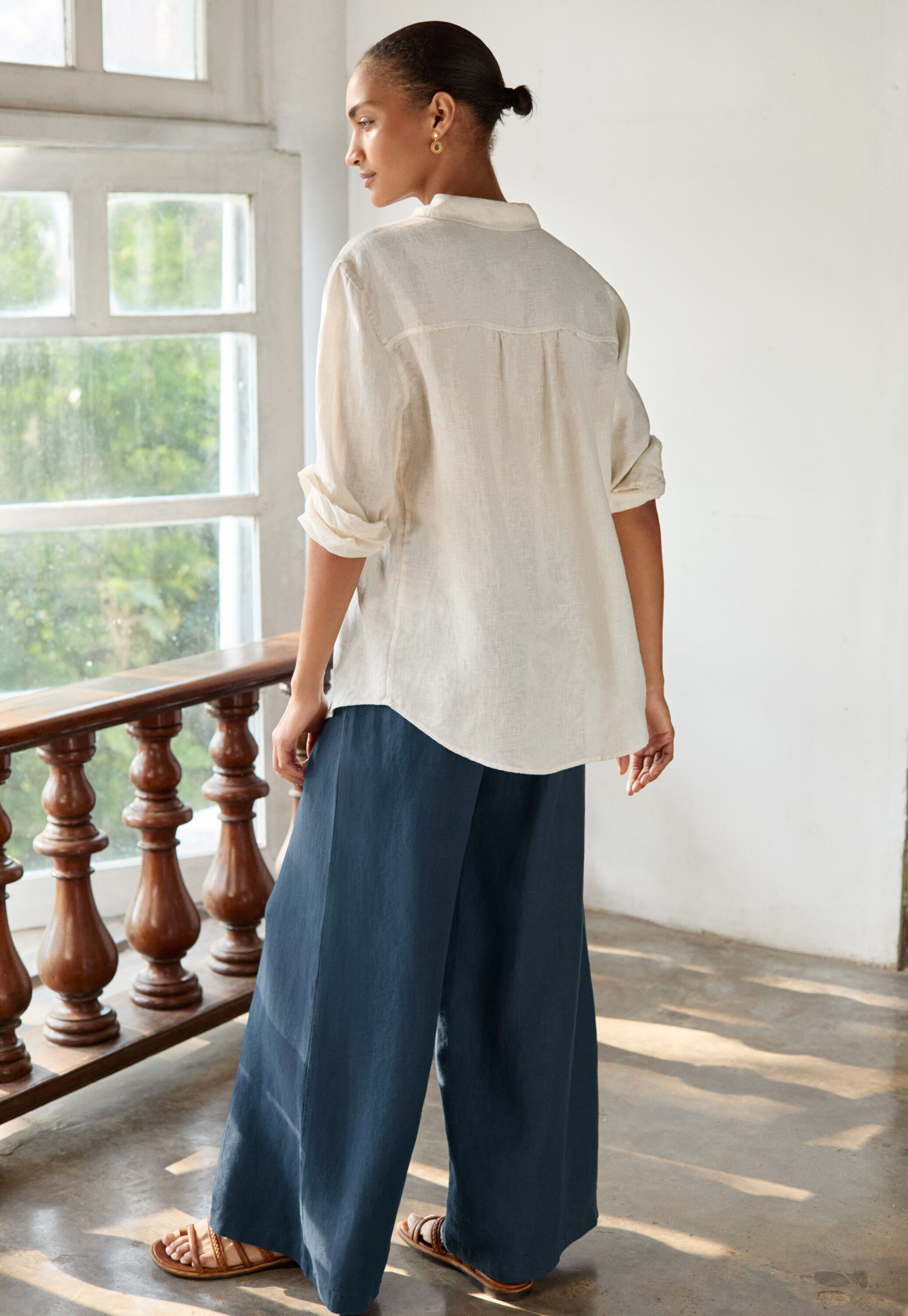 Pleat-detail trousers