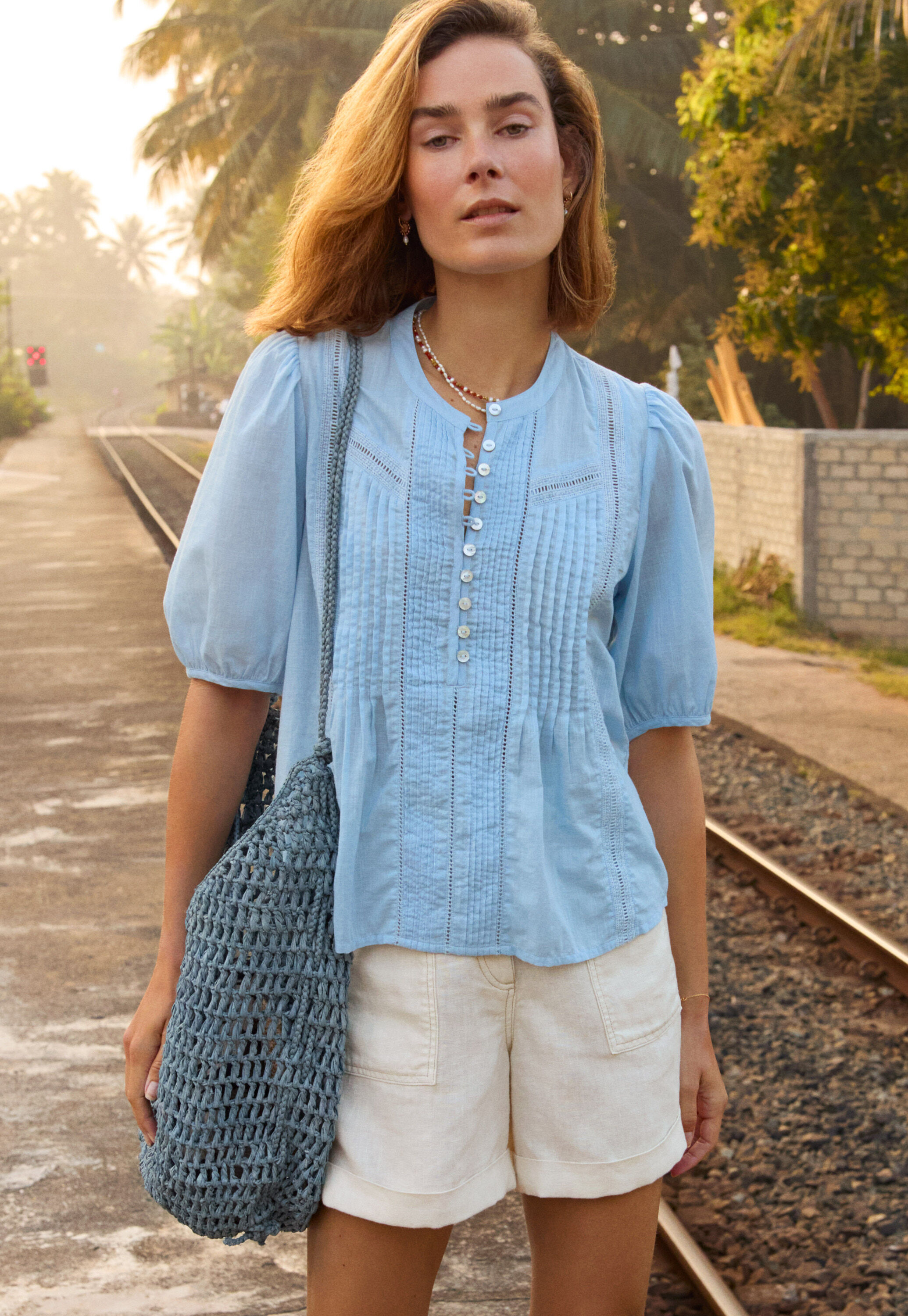 Patch-pocket shorts