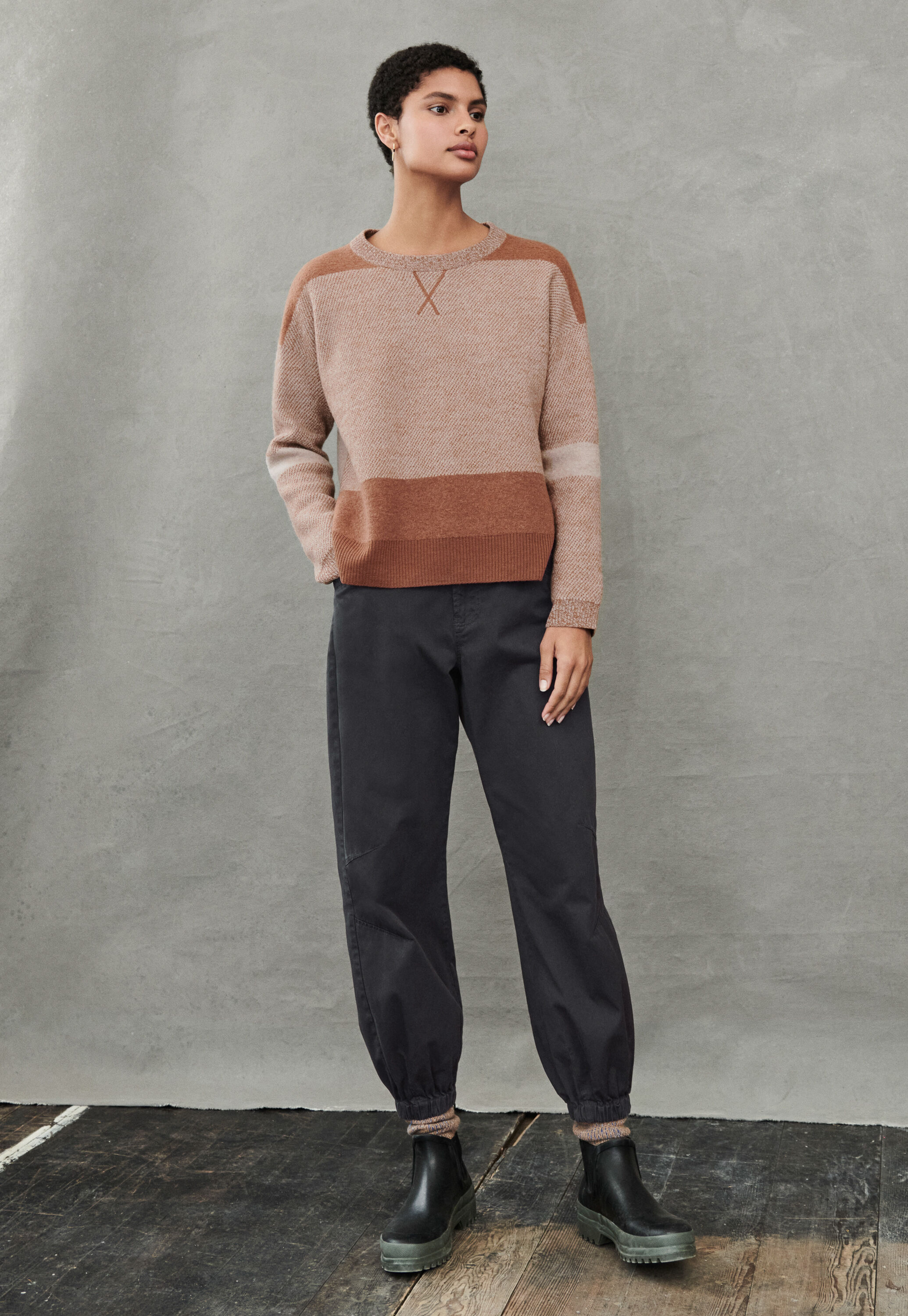 Colour-block sweater