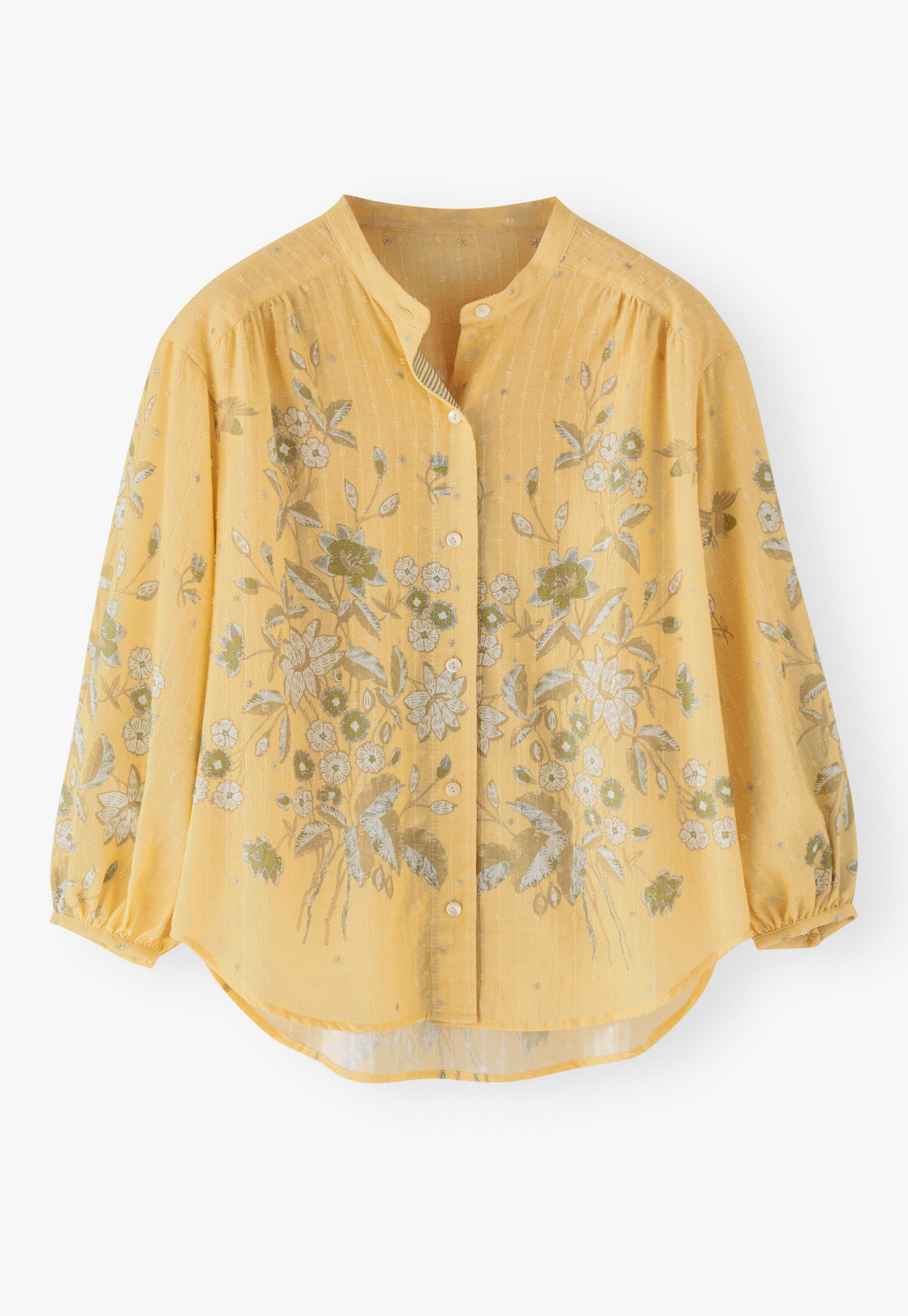 Printed boyfriend blouse