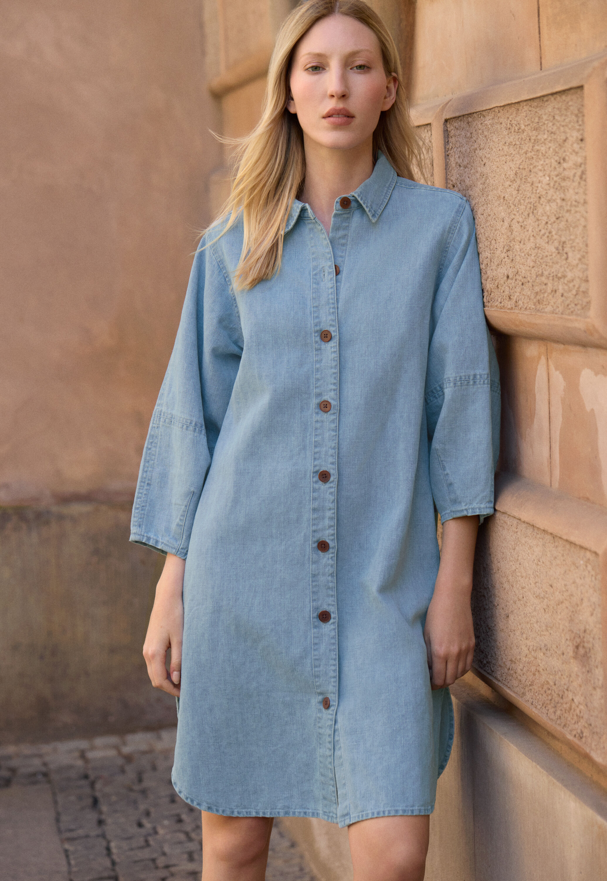 Oversize shirt dress